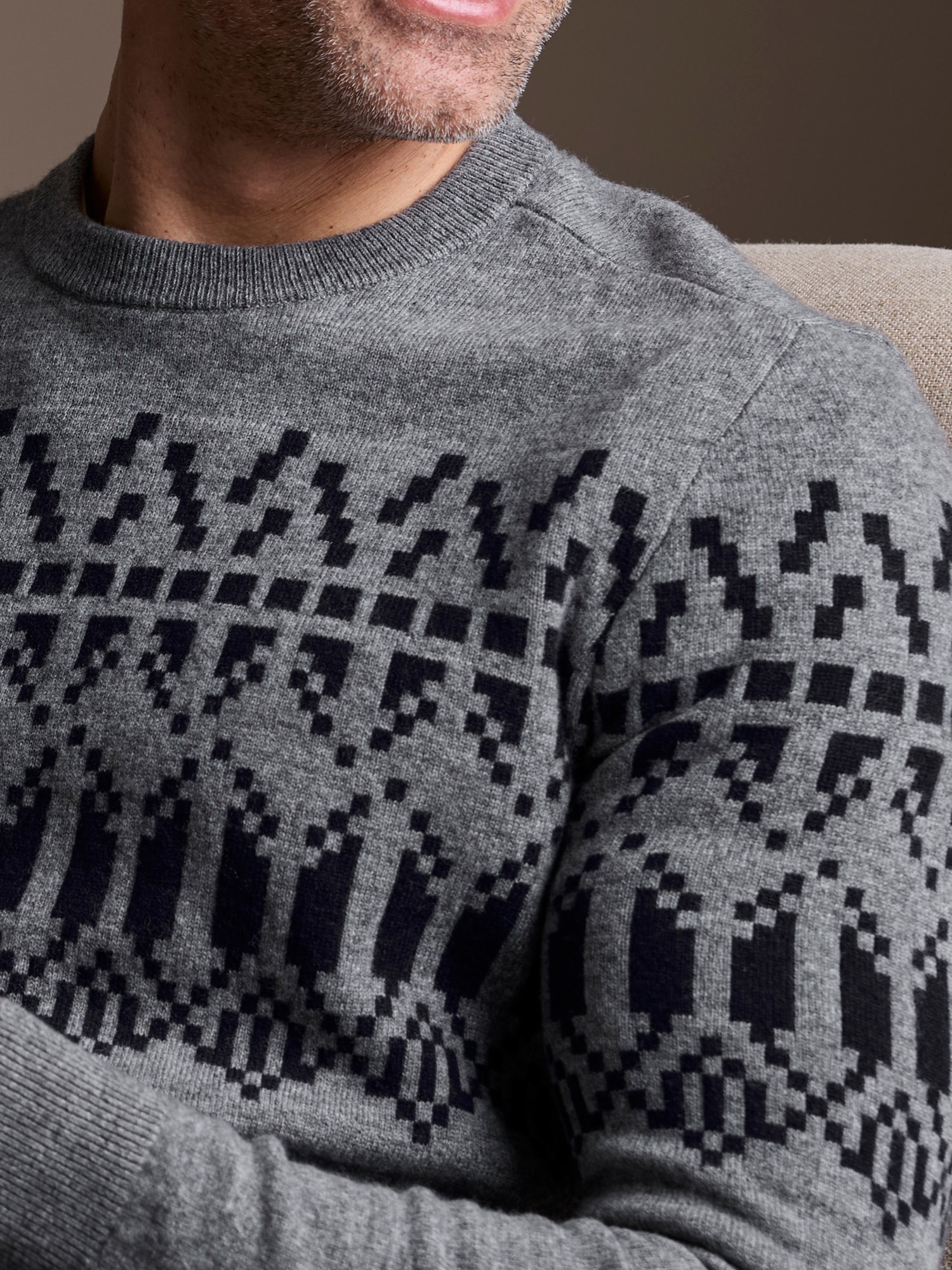 LERROS Strickpullover »LERROS Herren Strickpullover, skandinavisch inspiriert«