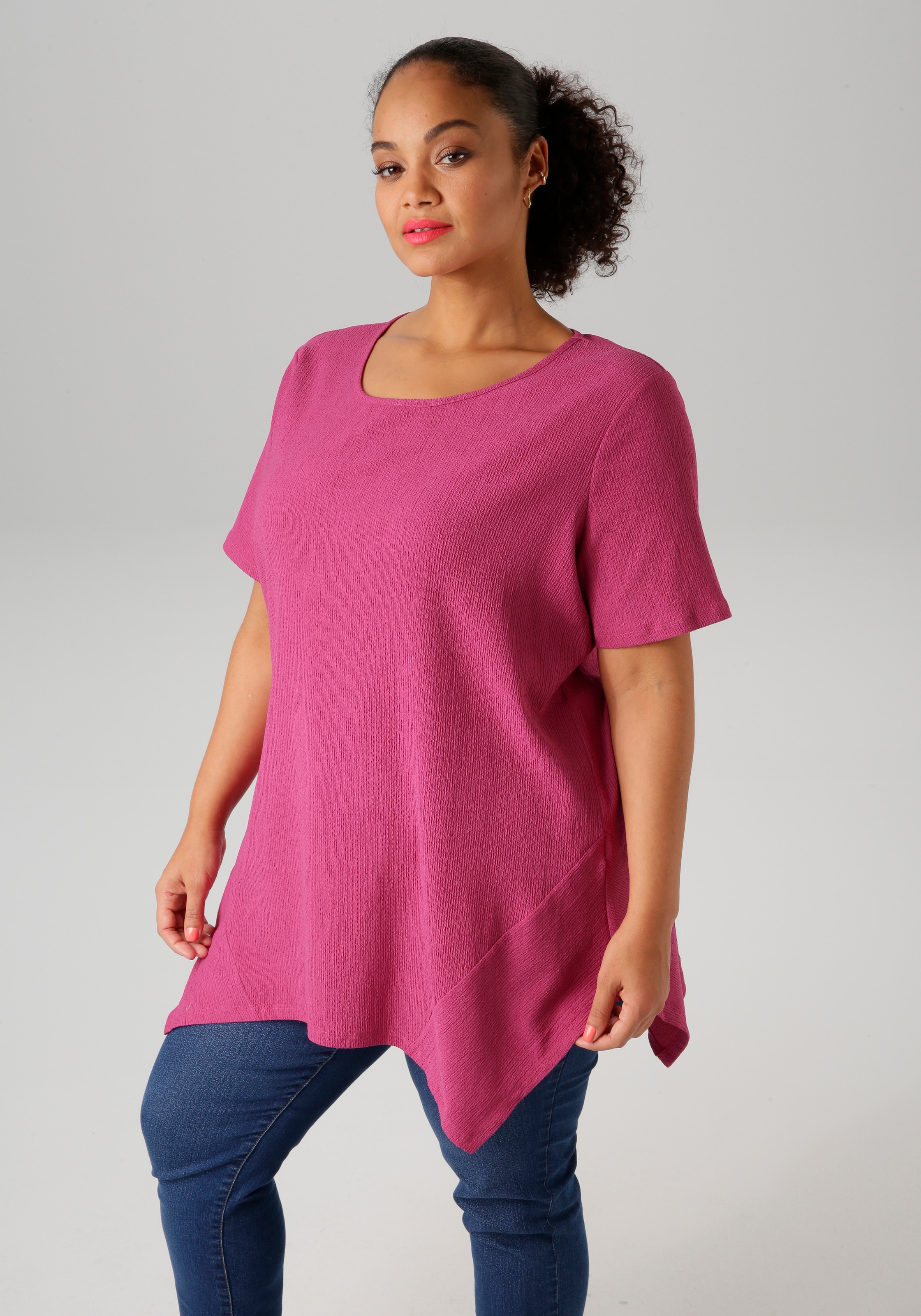 Aniston PLUS mit dezenter Streifenlook Struktur günstig online kaufen