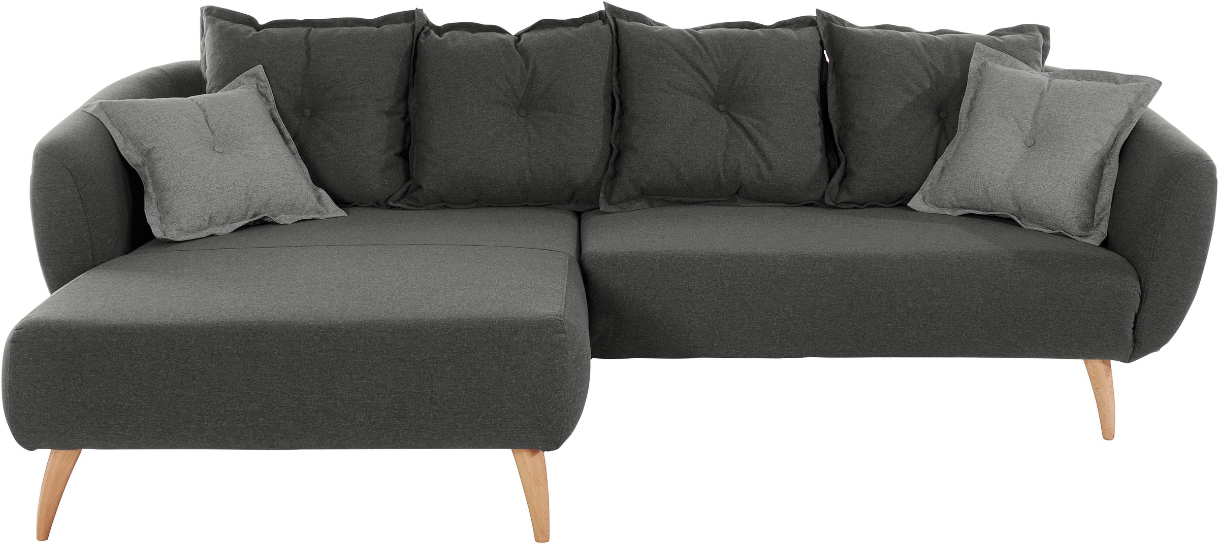 Home affaire Ecksofa "Baggio formschöne Polsterecke, bequem, Breite 277cm, günstig online kaufen