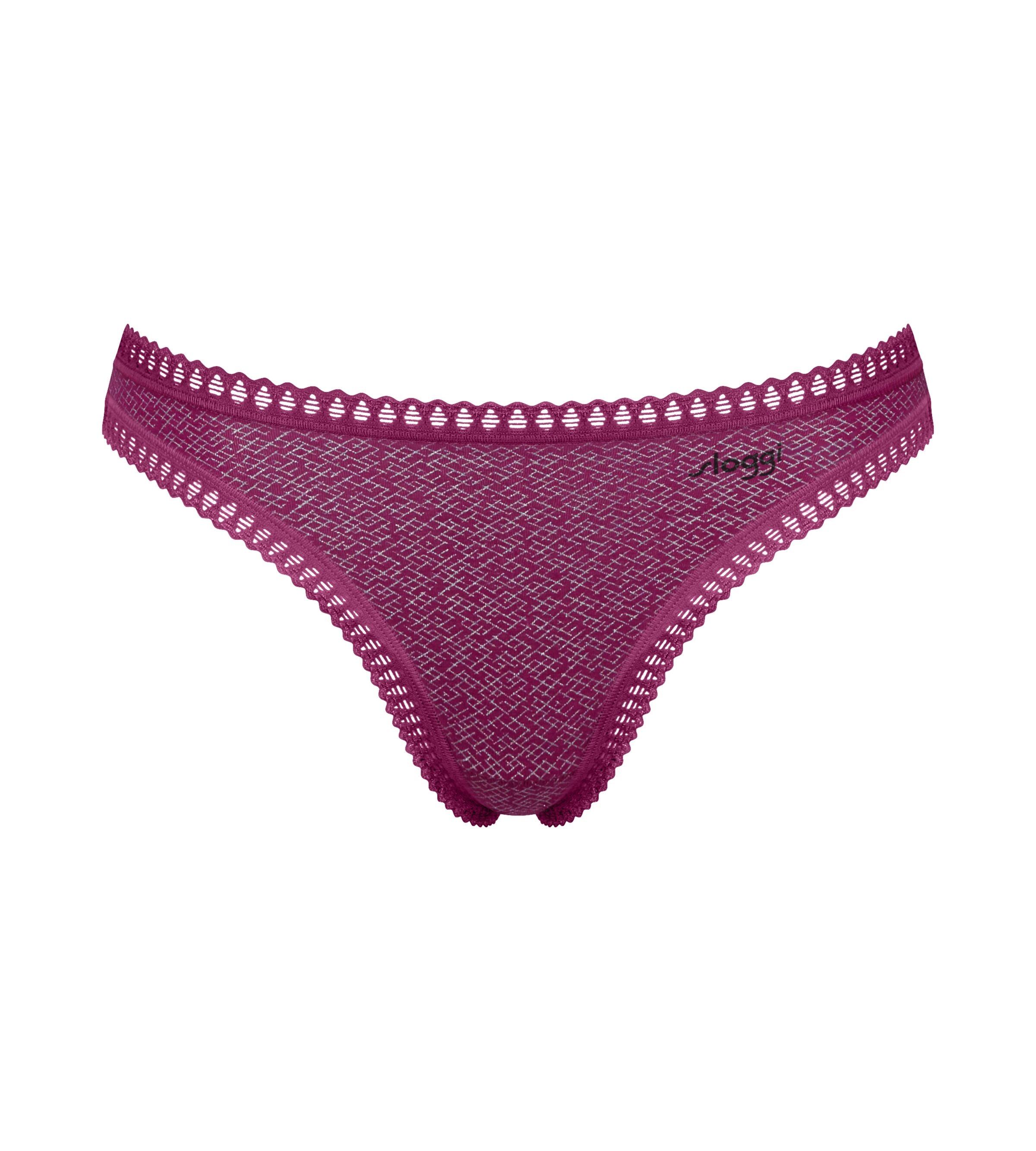 sloggi String »GO Crush« dehnbare Spitzendetails, Multipack, Cotton-Mix, bequem