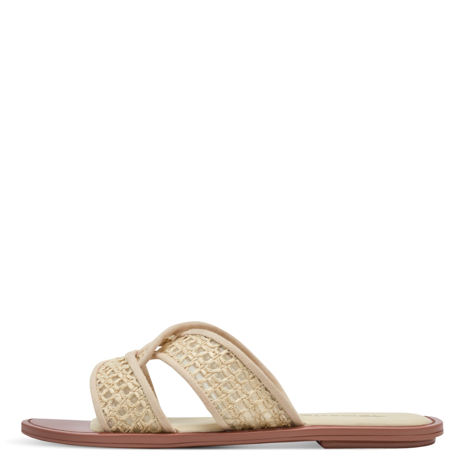 Tamaris Pantolette  Sommerschuh, Schlüpfschuh, Flat mit Baststickerei