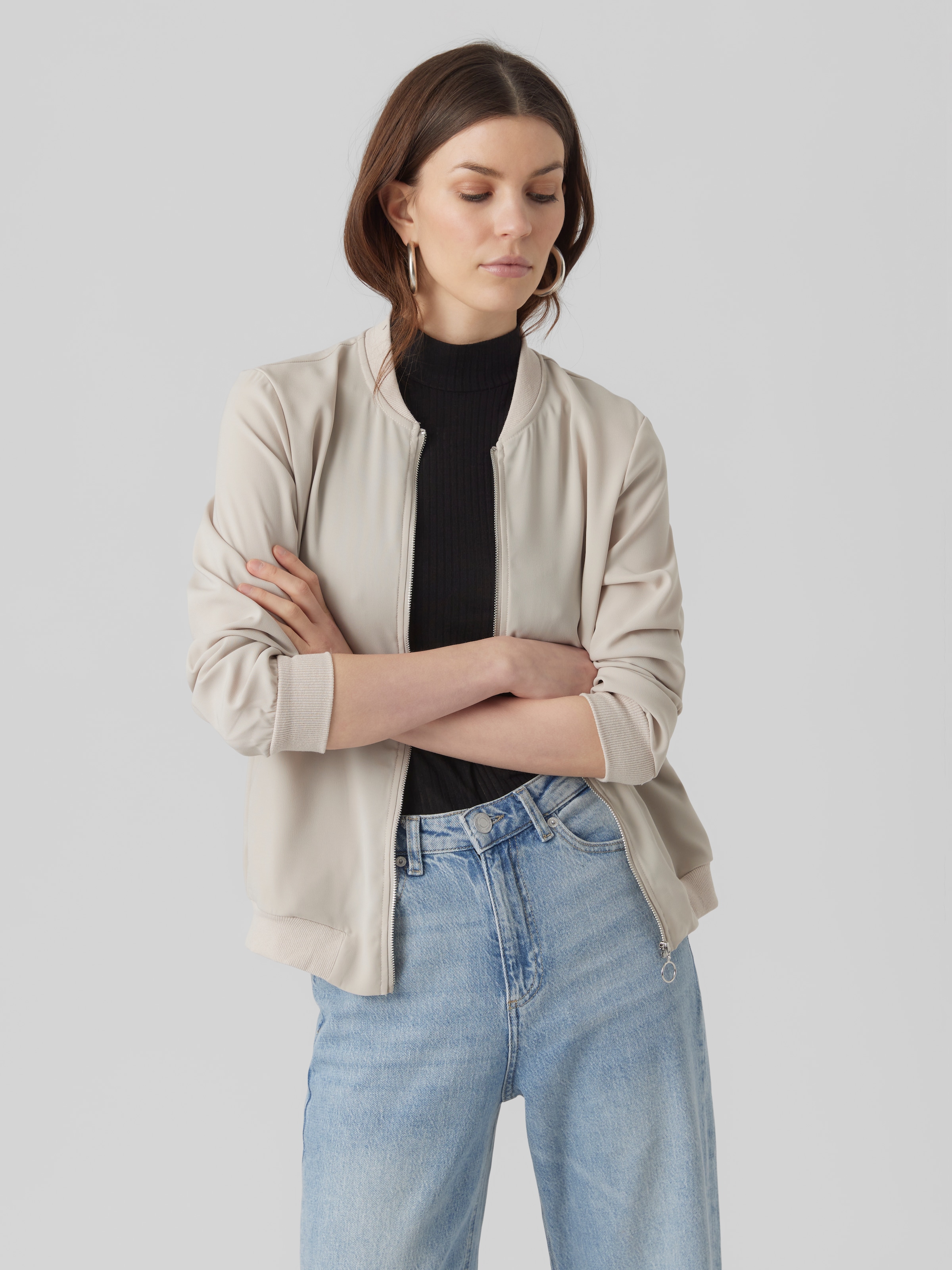 Vero Moda Bomberjacke "VMCOCO L/S BOMBER NOOS" in modisch kurzer Form, mit günstig online kaufen
