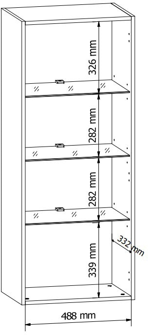 Innostyle Wohnwand »Loft Two, TOPSELLER!«, (5 St., TV-Wand), inkl. LED-Beleuchtung