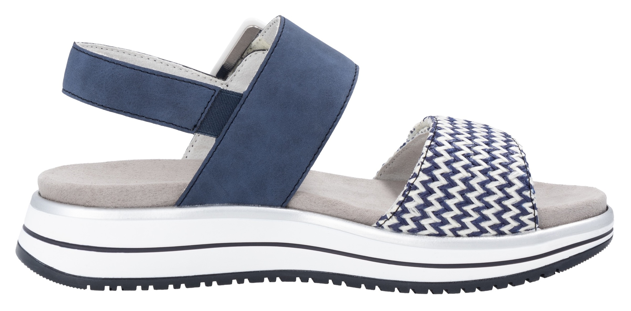 Remonte Keilsandalette »ELLE-Collection«, Sommerschuh, Sandale, Komfortschuh mit praktischen Klettverschlüssen