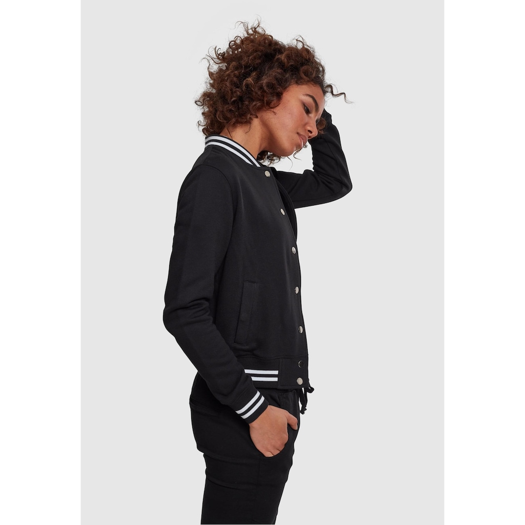 URBAN CLASSICS Anorak »Urban Classics Damen Ladies College Sweat Jacket«, (1 St.), ohne Kapuze