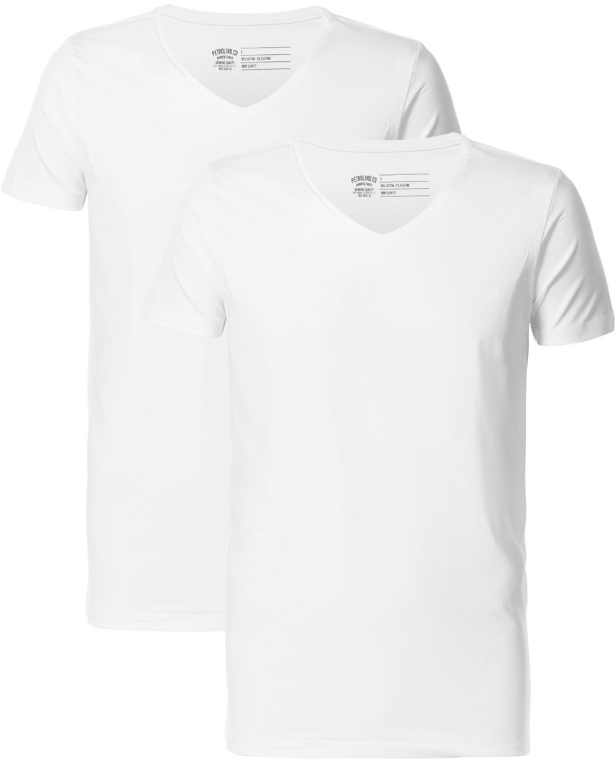 Petrol Industries T-Shirt, (2er-Pack), V-Ausschnitt kaufen ▷ | BAUR