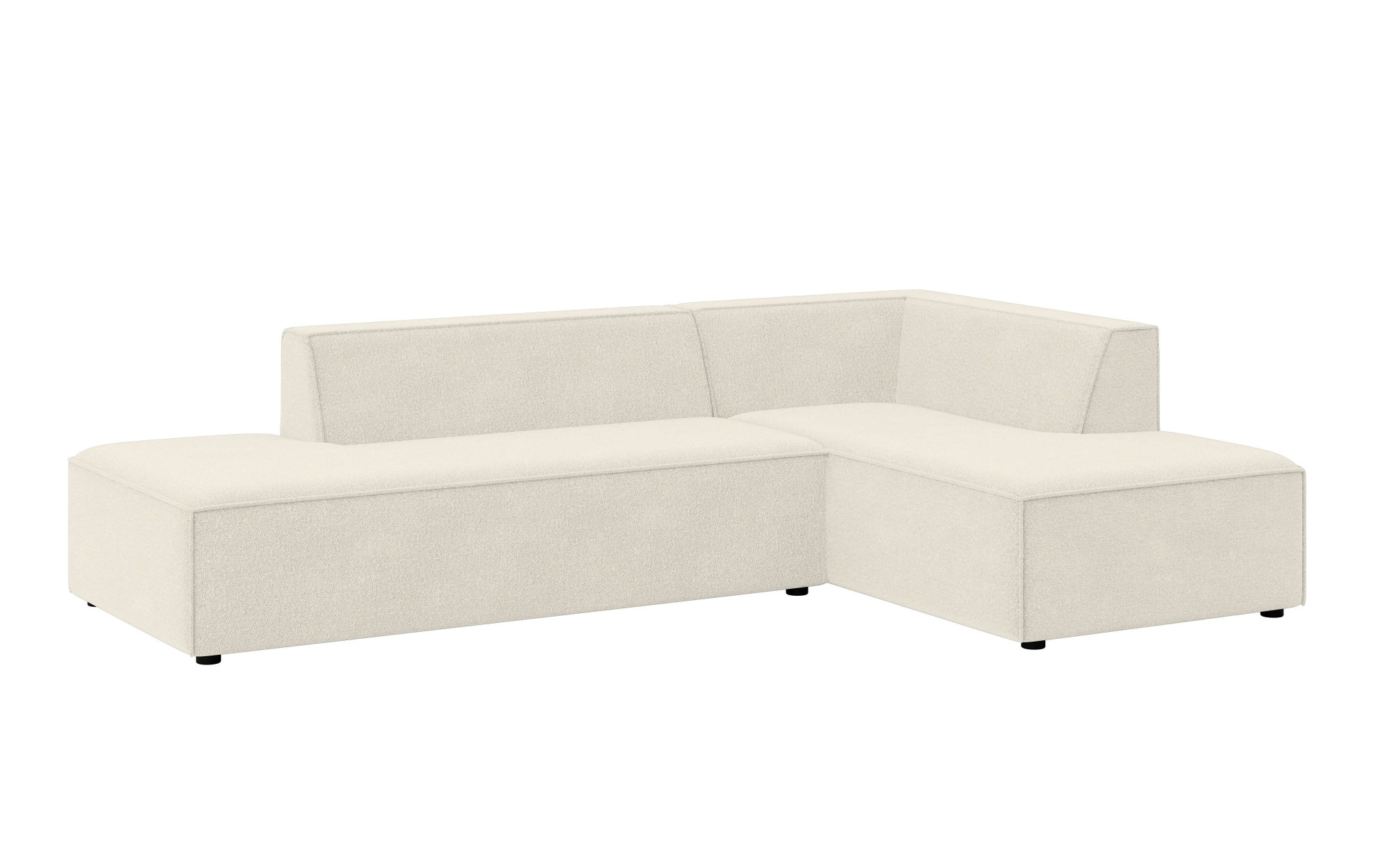 INOSIGN Ecksofa »Ecksofa Cavan mit Ottomane links oder rechts bestellbar«, L-Form mit Wellenunterfederung, Maße B/T/H: 270/180/72 cm