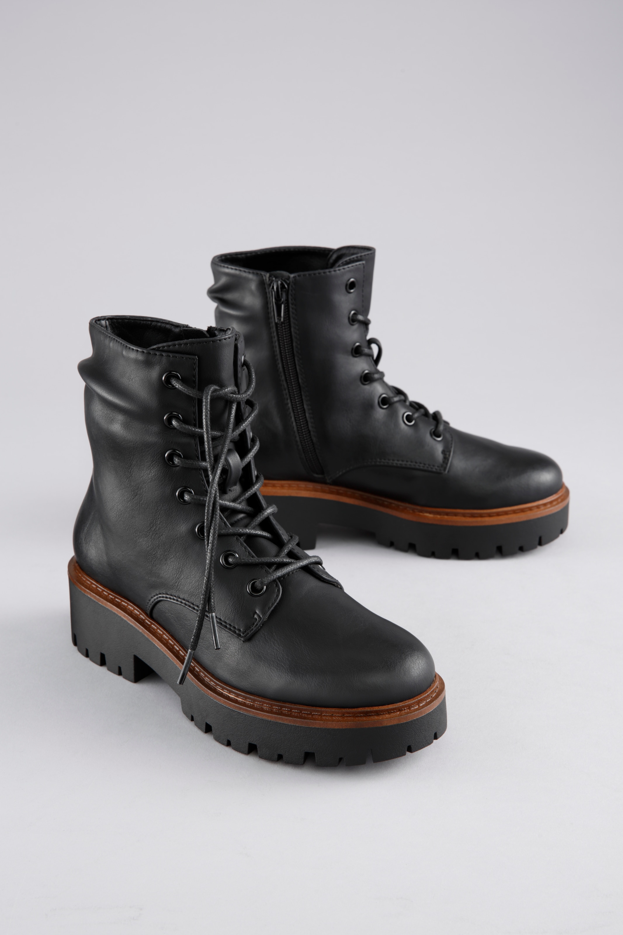 Aniston SHOES Schnürboots Stiefelette, Schnürboots, Blockabsatz