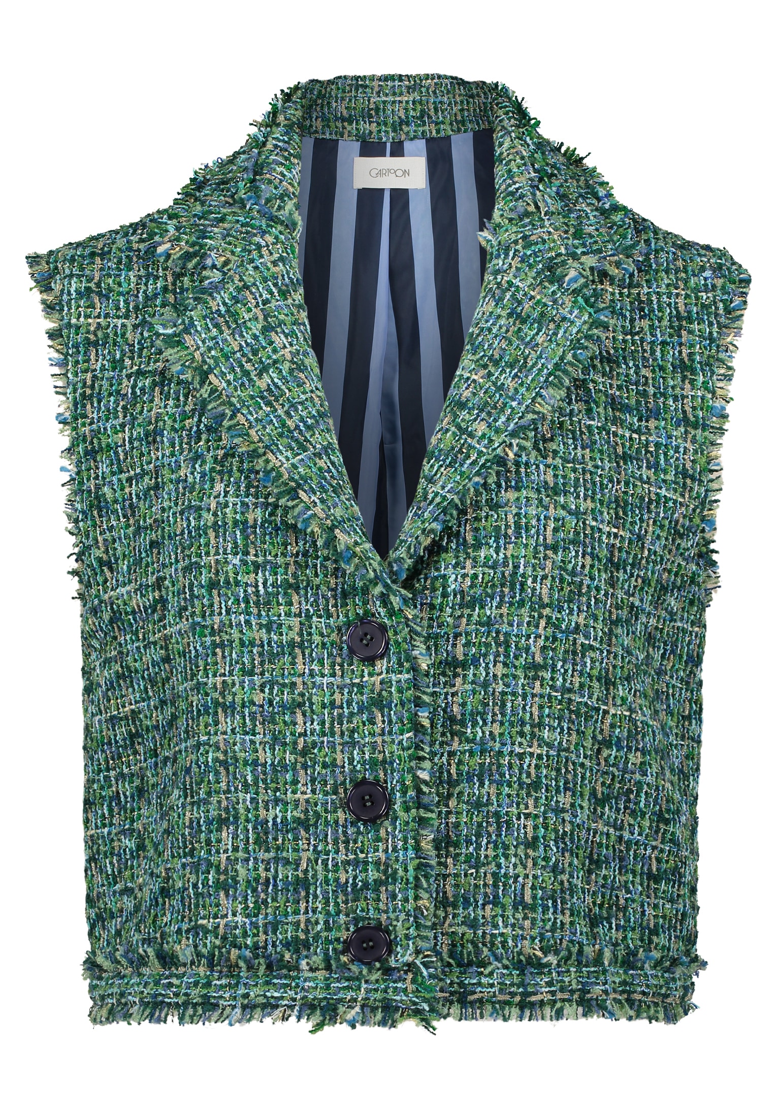 Cartoon Strickweste "Damen mit Knöpfen" günstig online kaufen