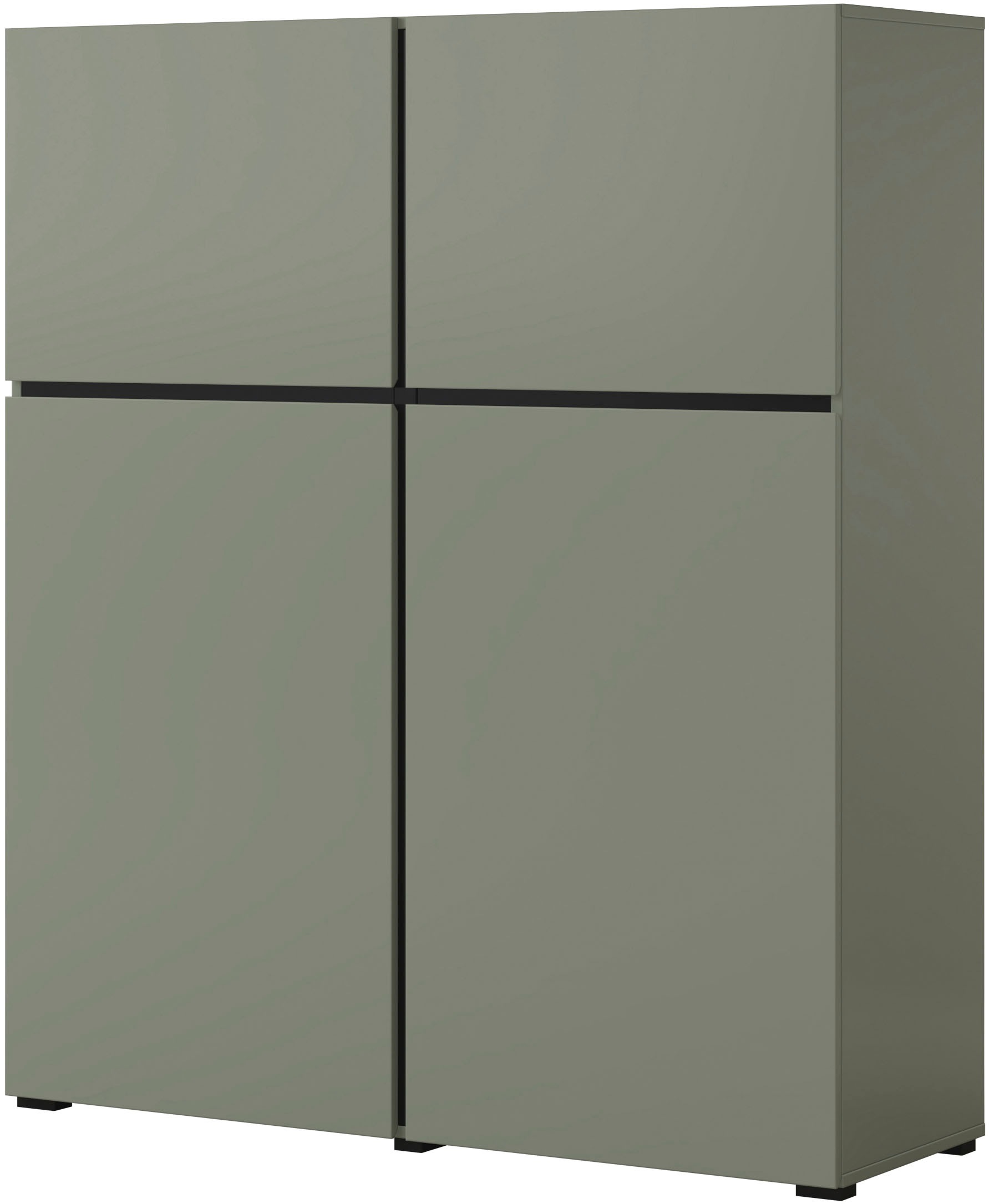 INOSIGN Highboard "Cross, moderne grifflose Hochkommode mit 4 Türen,Türkomm günstig online kaufen