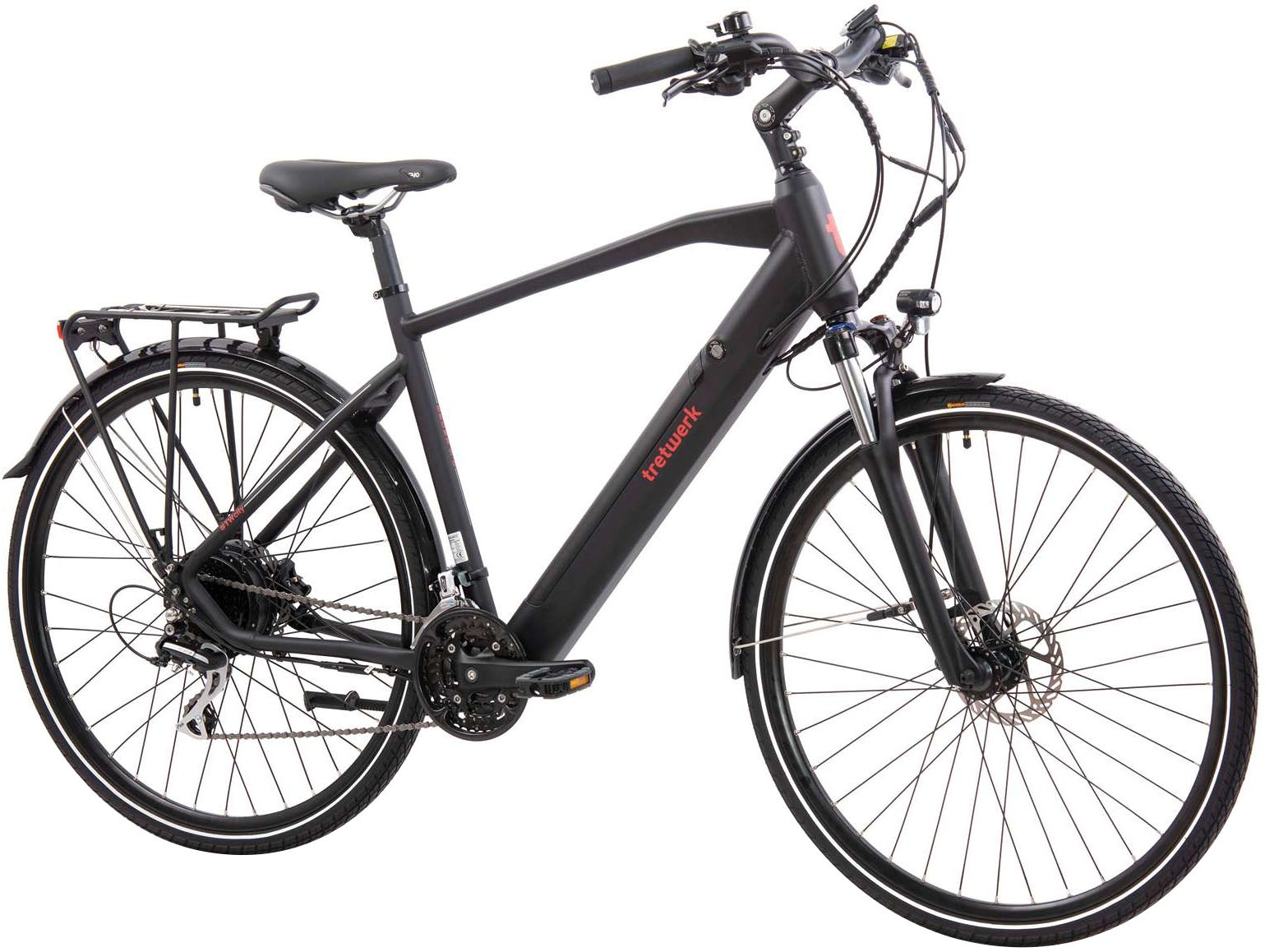 Tretwerk E-Bike "Bronx 5.0", 24 Gang, Shimano, Altus M310, Heckmotor 250 W, Pedelec, Elektrofahrrad für Damen u. Herren