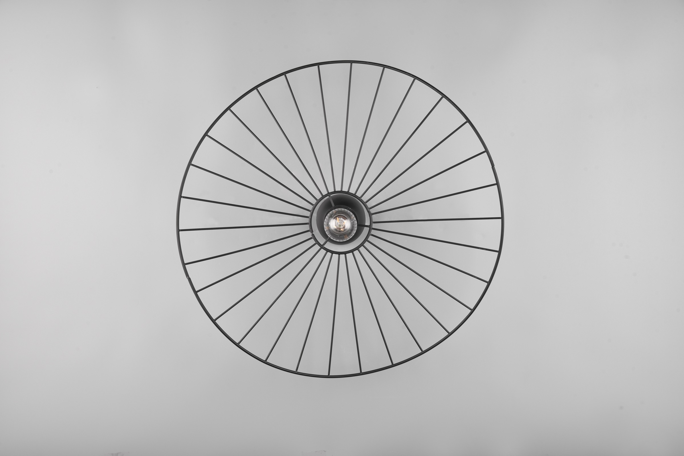 REALITY Leuchten Deckenleuchte »CHAPEAU, Deckenlampe exkl 1xE27 max 40W Ø60cm Schlafzimmer Deckenlampe«, 1 flammig, Leuchtmittel E27 | Leuchtmittel wechselbar, Lampenschirm aus filigranen Metallstreben sorgt für Schatten Effekte