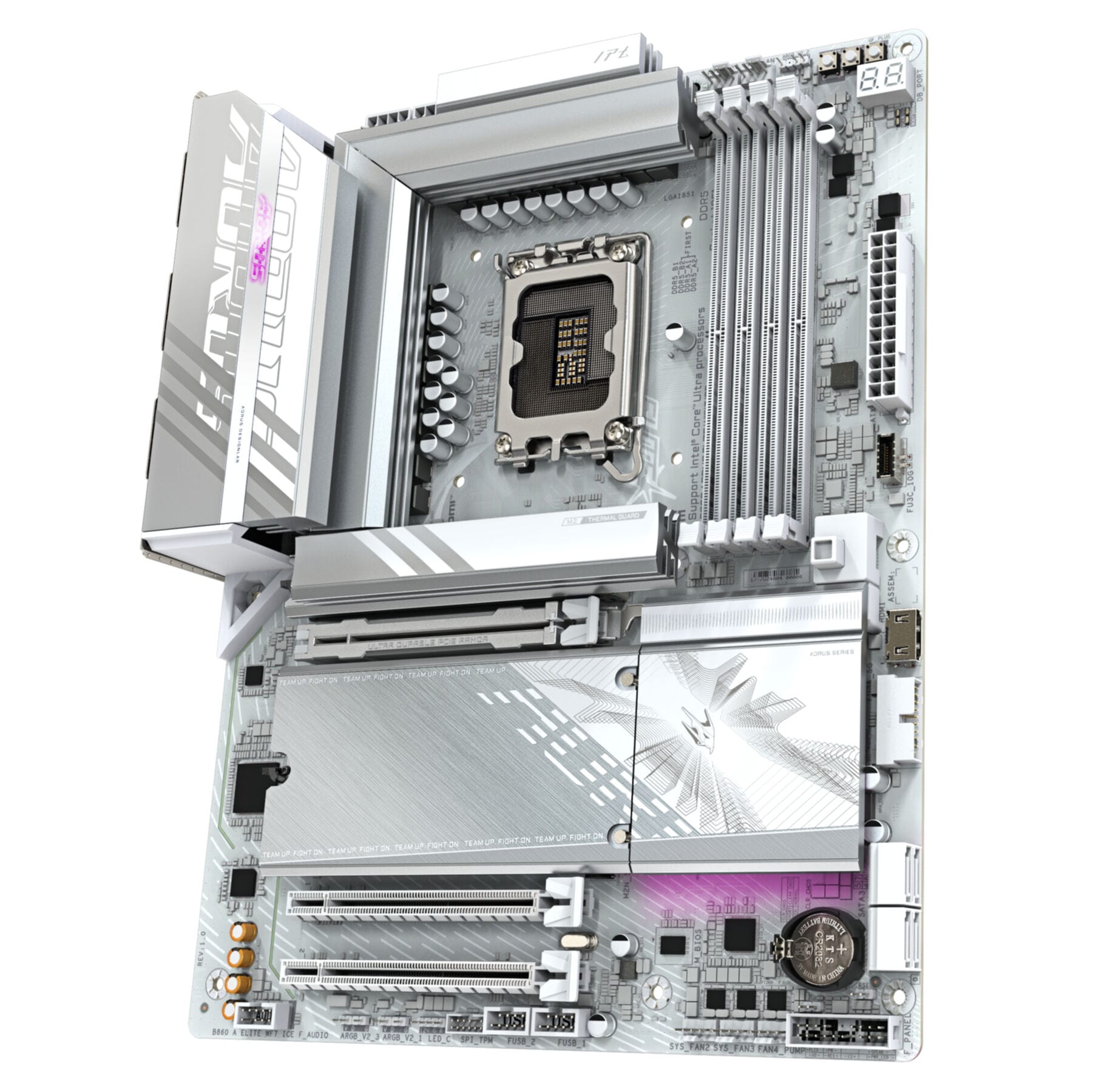 Gigabyte Mainboard »B860 AORUS ELITE WIFI7 ICE Mainboard - Intel Core Ultra CPUs, 14+1+2+1«