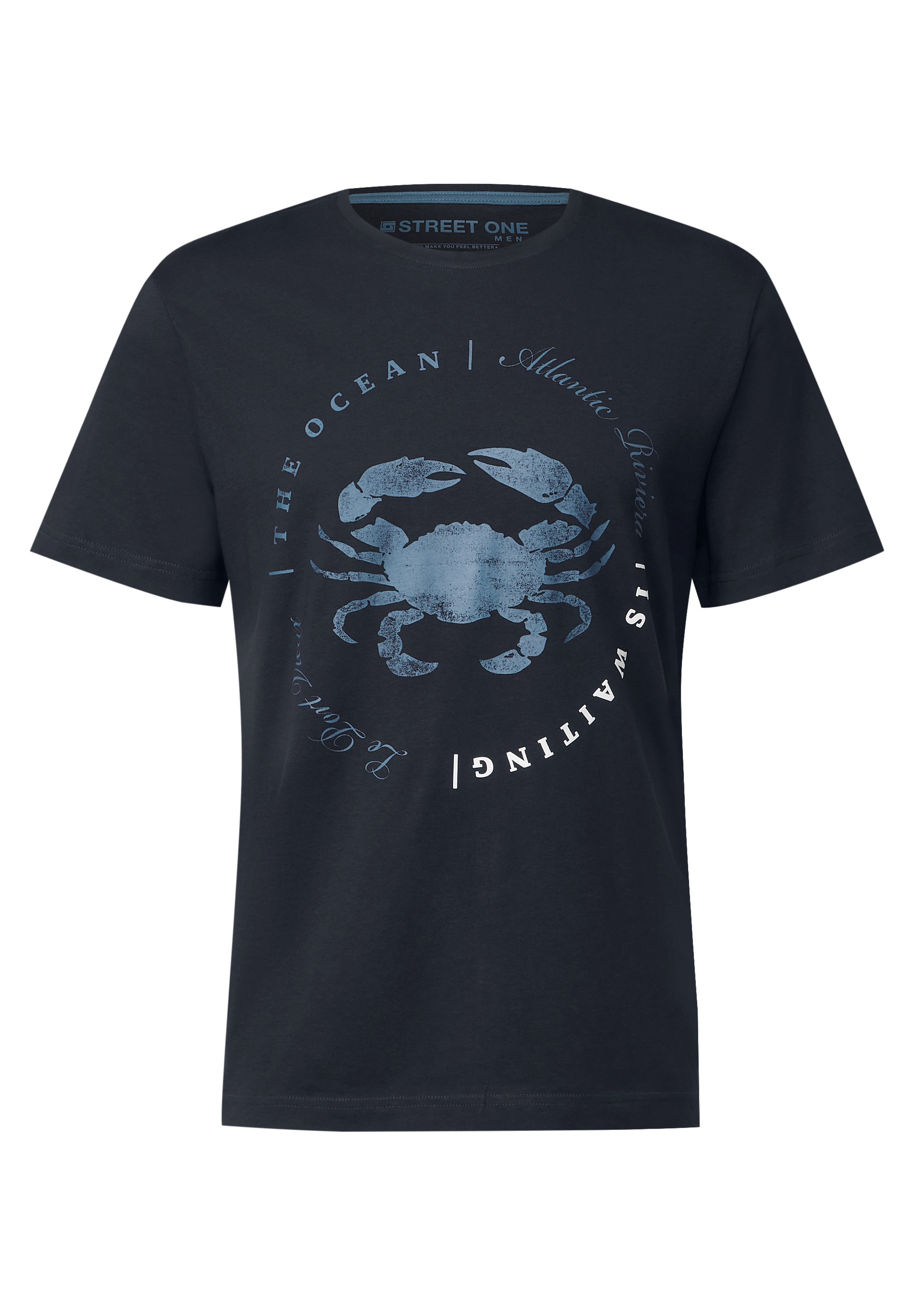 STREET ONE MEN T-Shirt, mit Rundhalsausschnitt