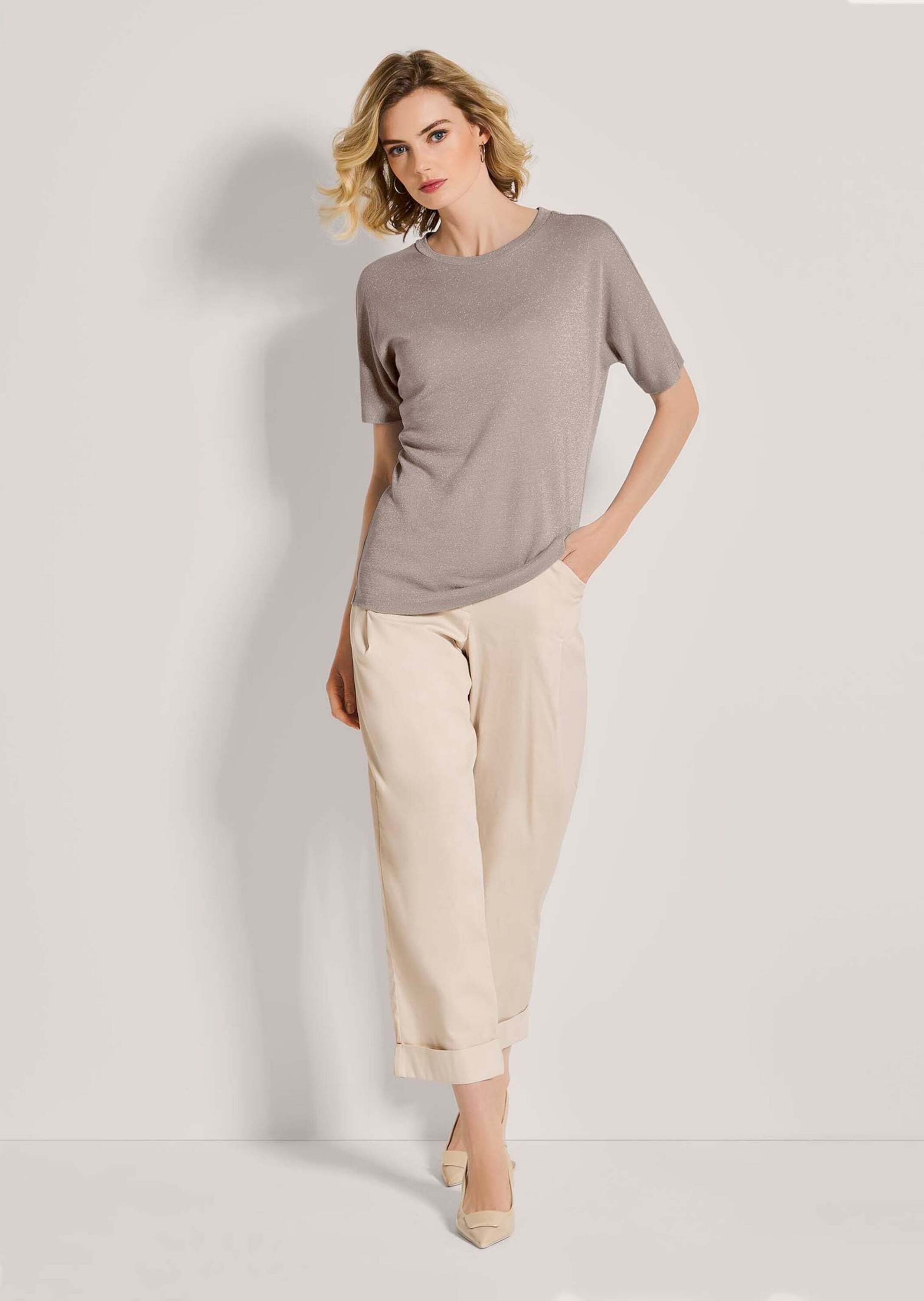 MADELEINE Kurzarmshirt »Glitzershirt Glamouröses Stretch-Oberteil«