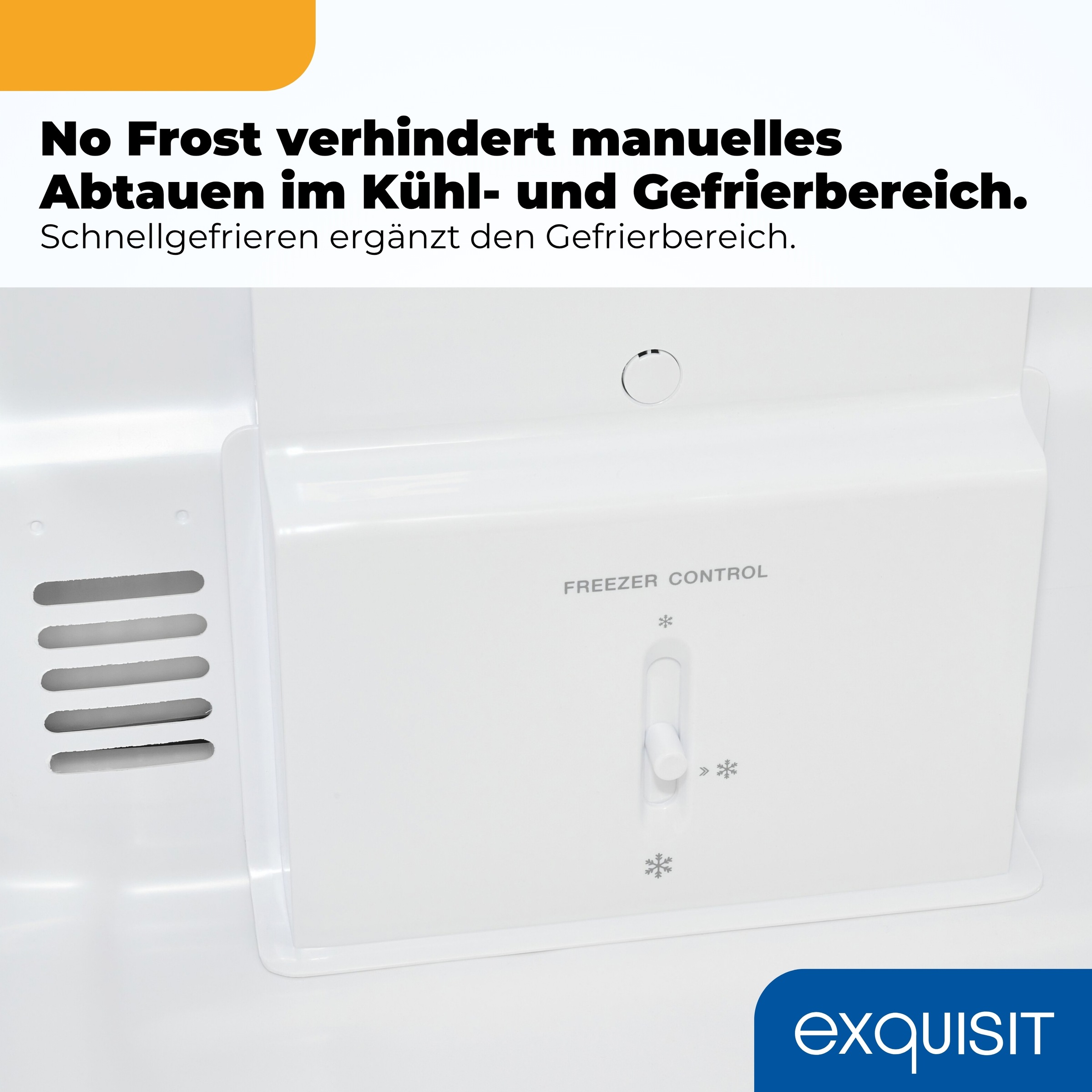 exquisit Kühl-/Gefrierkombination »KGC265-70-NF-040D inoxlook« 180,5 cm hoch 54,5 cm breit NoFrost-Technologie, 4-Sterne-Gefrierfach & praktisches Gefriertablett