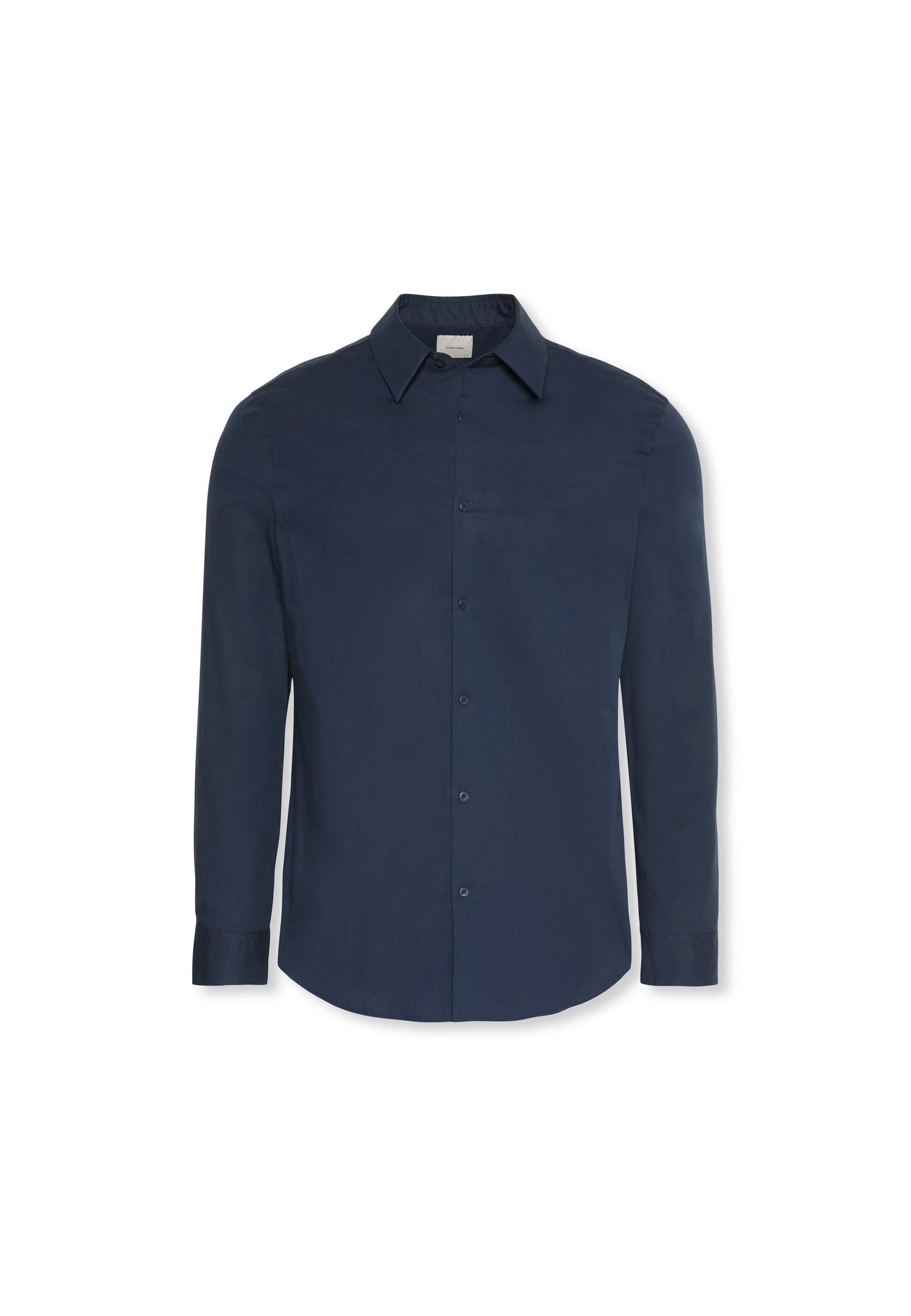 Calvin Klein Langarmhemd »LS SOLID STRETCH SLIM SHIRT«, in Unifarbe