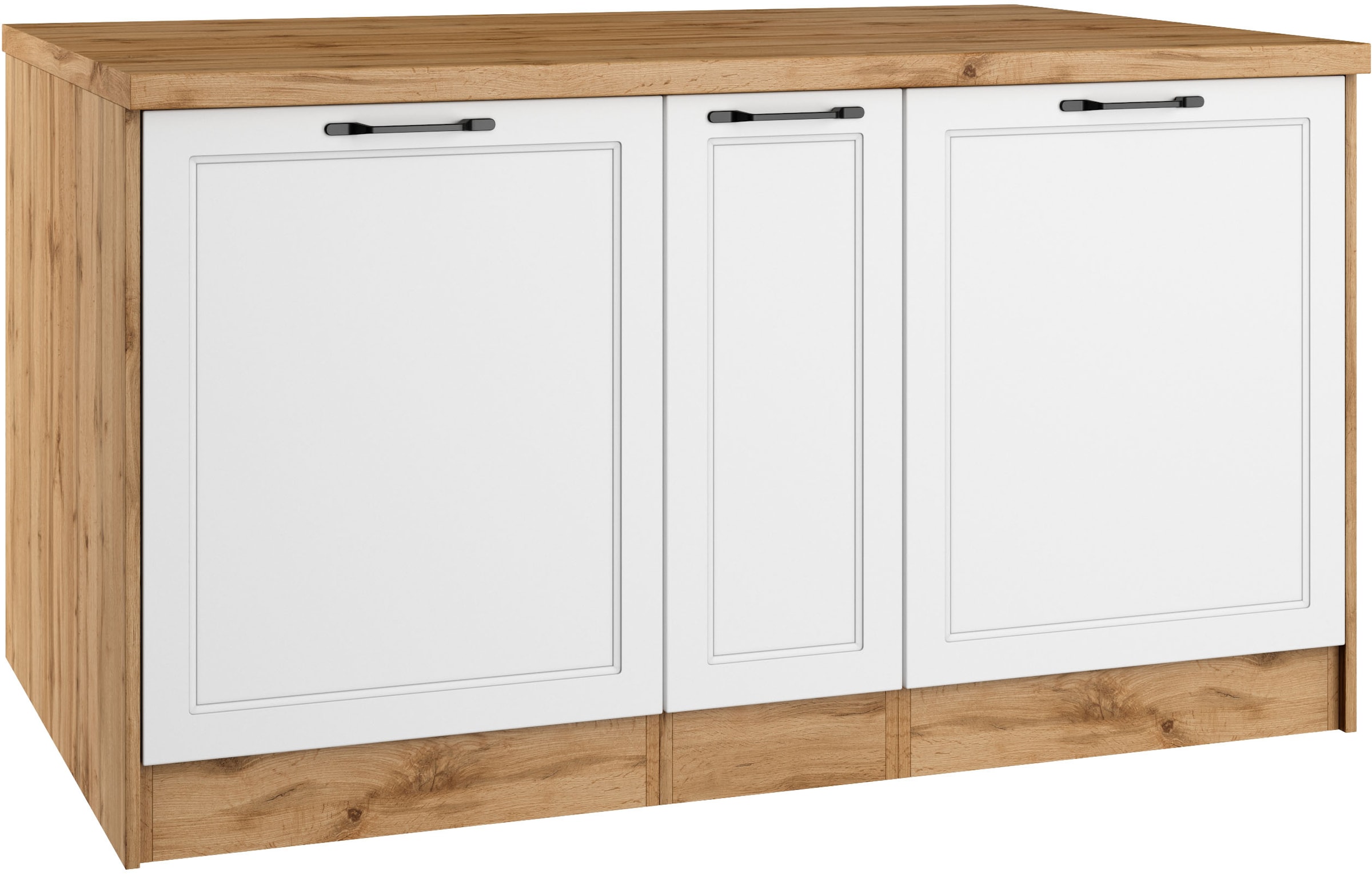 KOCHSTATION Kücheninsel »KS-Lana, Breite 153 cm«, MDF-Fronten, Arbeitsplatte 38mm stark