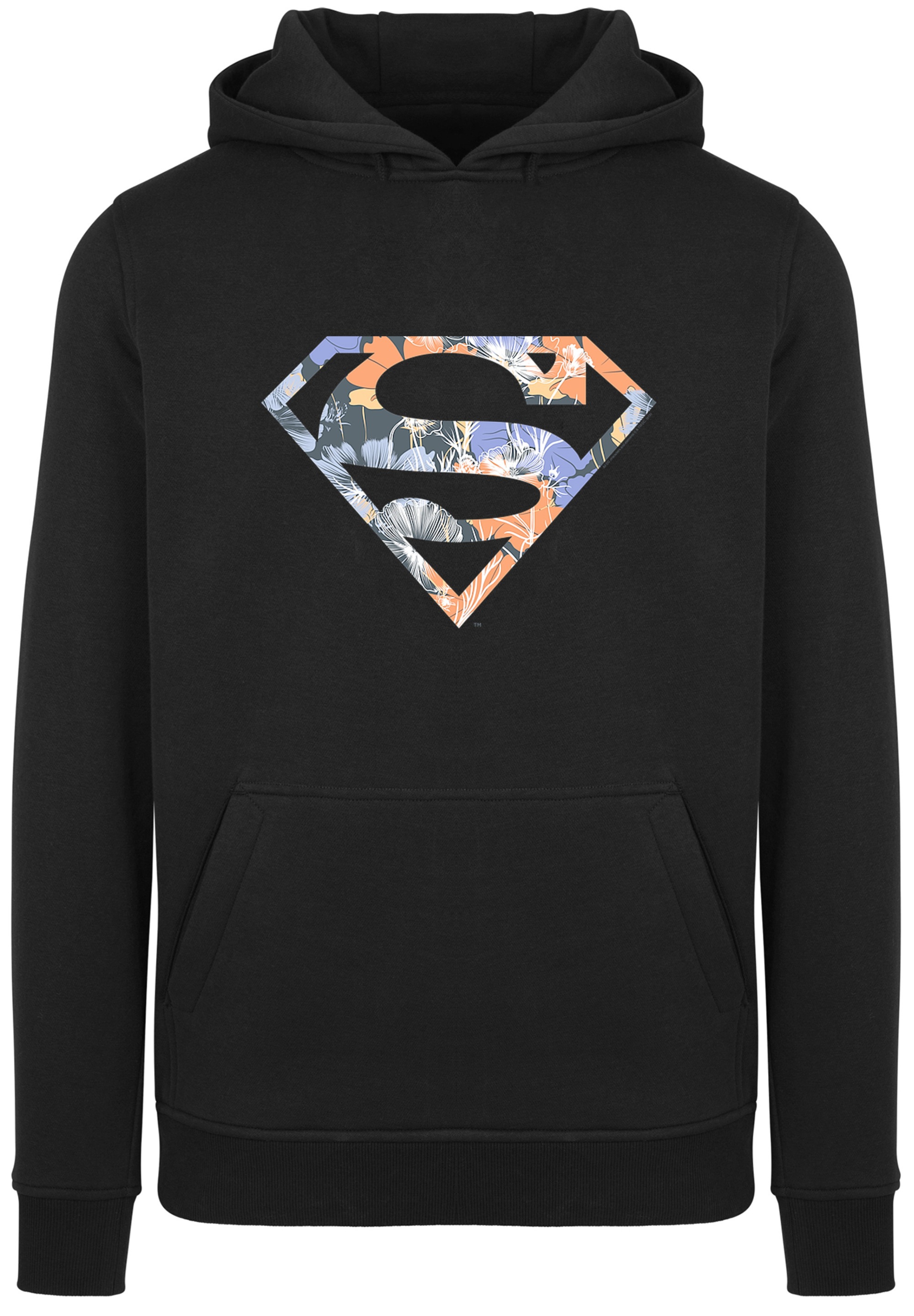F4NT4STIC Sweatshirt »Hoodie DC Comics Superman Floral Logo Superheld«, Herren,Premium Merch,Slim-Fit,Kapuzenpullover,Bedruckt
