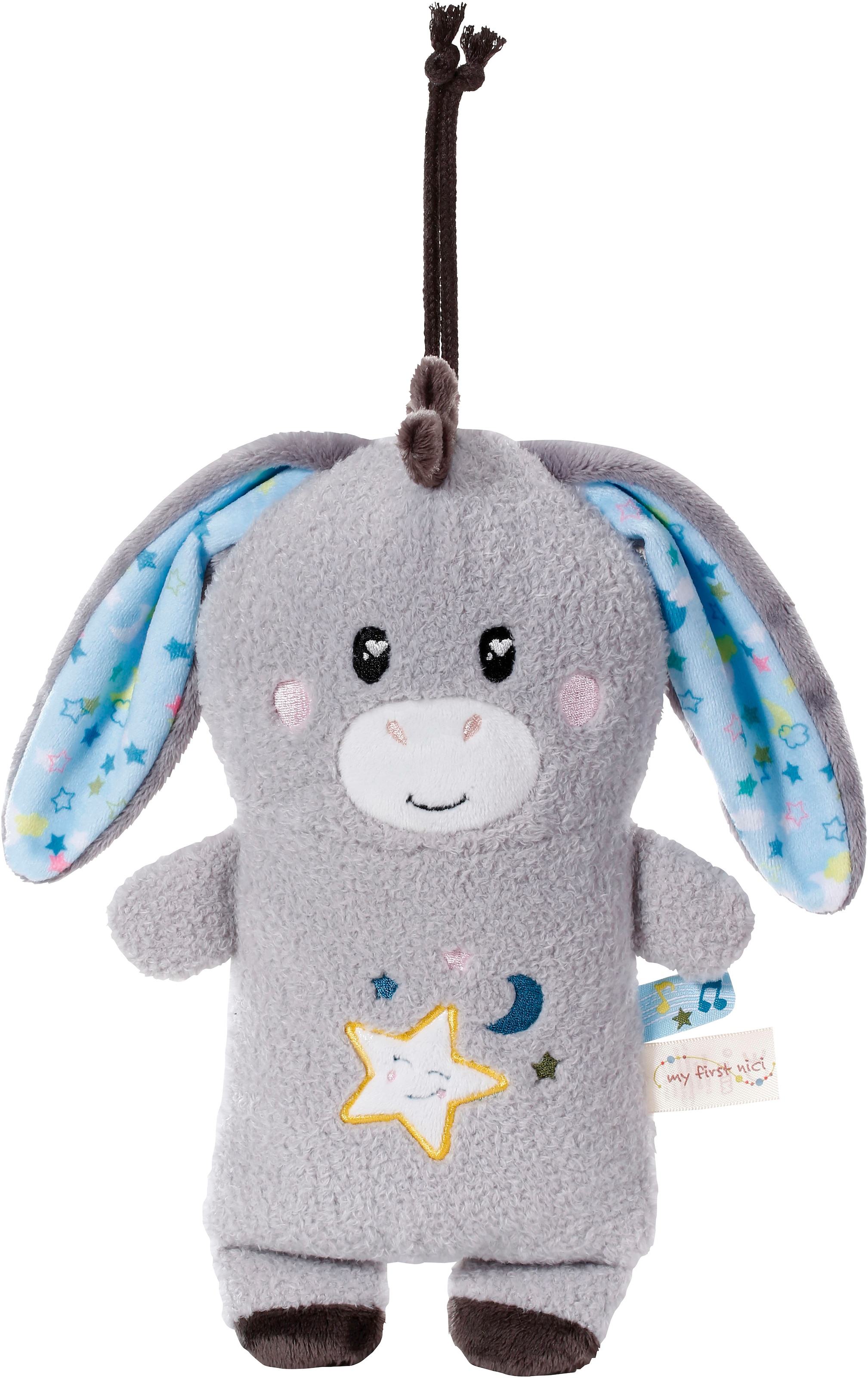 Nici Kuscheltier »My First NICI, Esel Littledoo 25 cm«, Baby Einschlafhilfe; mit Licht und Sound