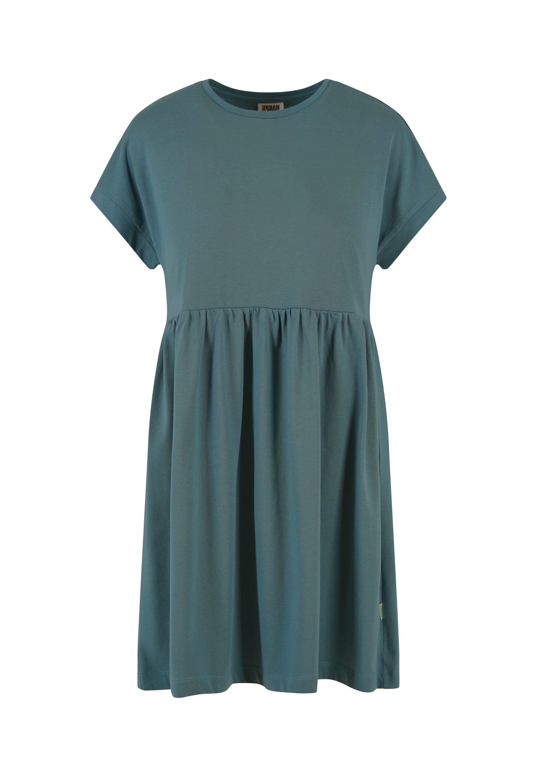URBAN CLASSICS A-Linien-Kleid "Urban Classics Damen Ladies Organic Empire Valance Tee Dress" 1 Stk. tlg.