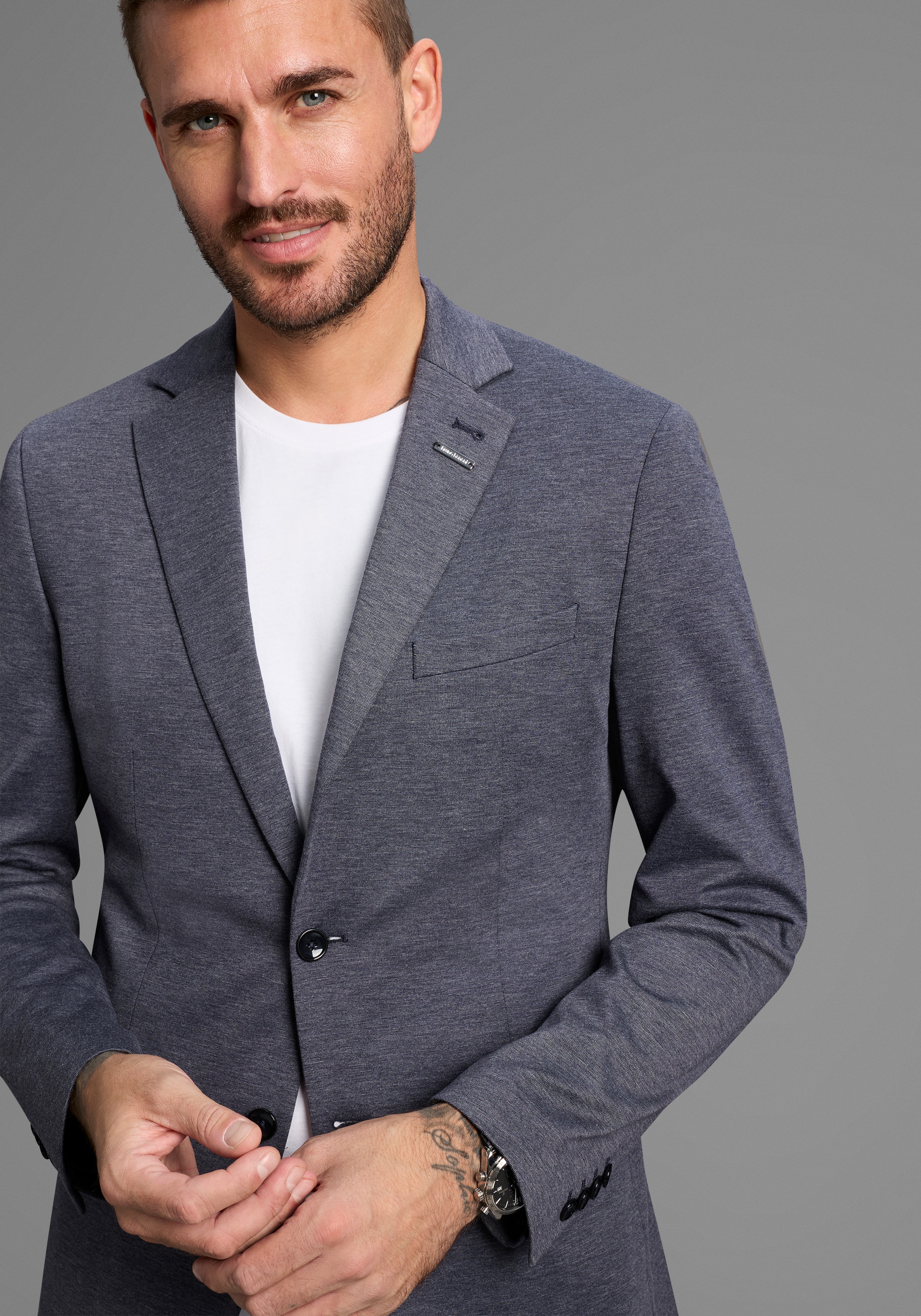 Bruno Banani Anzug »Jersey«, (Sakko & Hose), normal, elastische Qualität