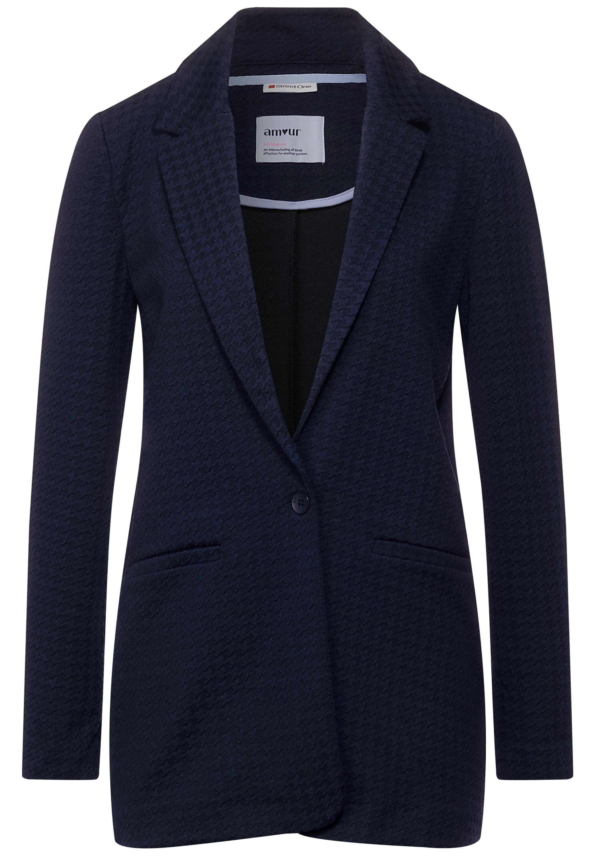 STREET ONE Longblazer, im angenehmen Materialmix
