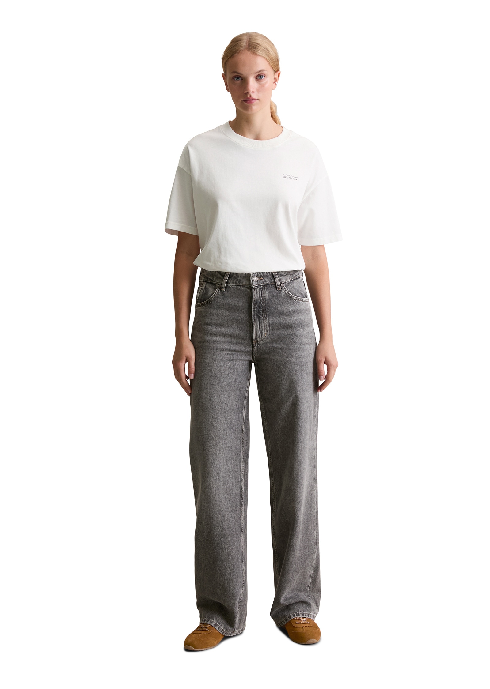 Marc O'Polo DENIM Weite Jeans »aus Bio-Baumwolle ohne Stretch«