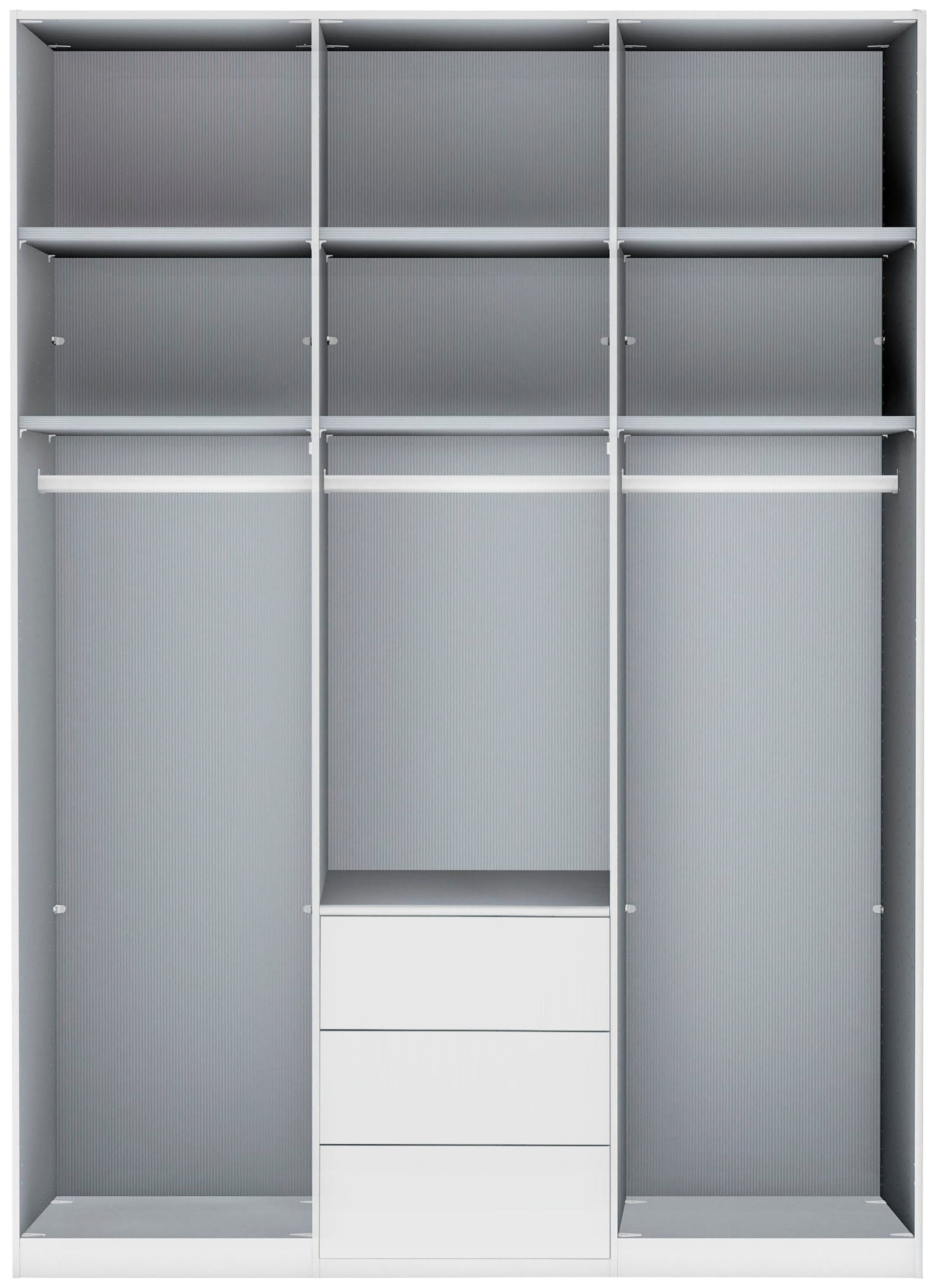 WIEMANN Drehtürenschrank »Monaco« mit Glasfront sowie hochwertigen Beschlägen inkl. Dämpfung