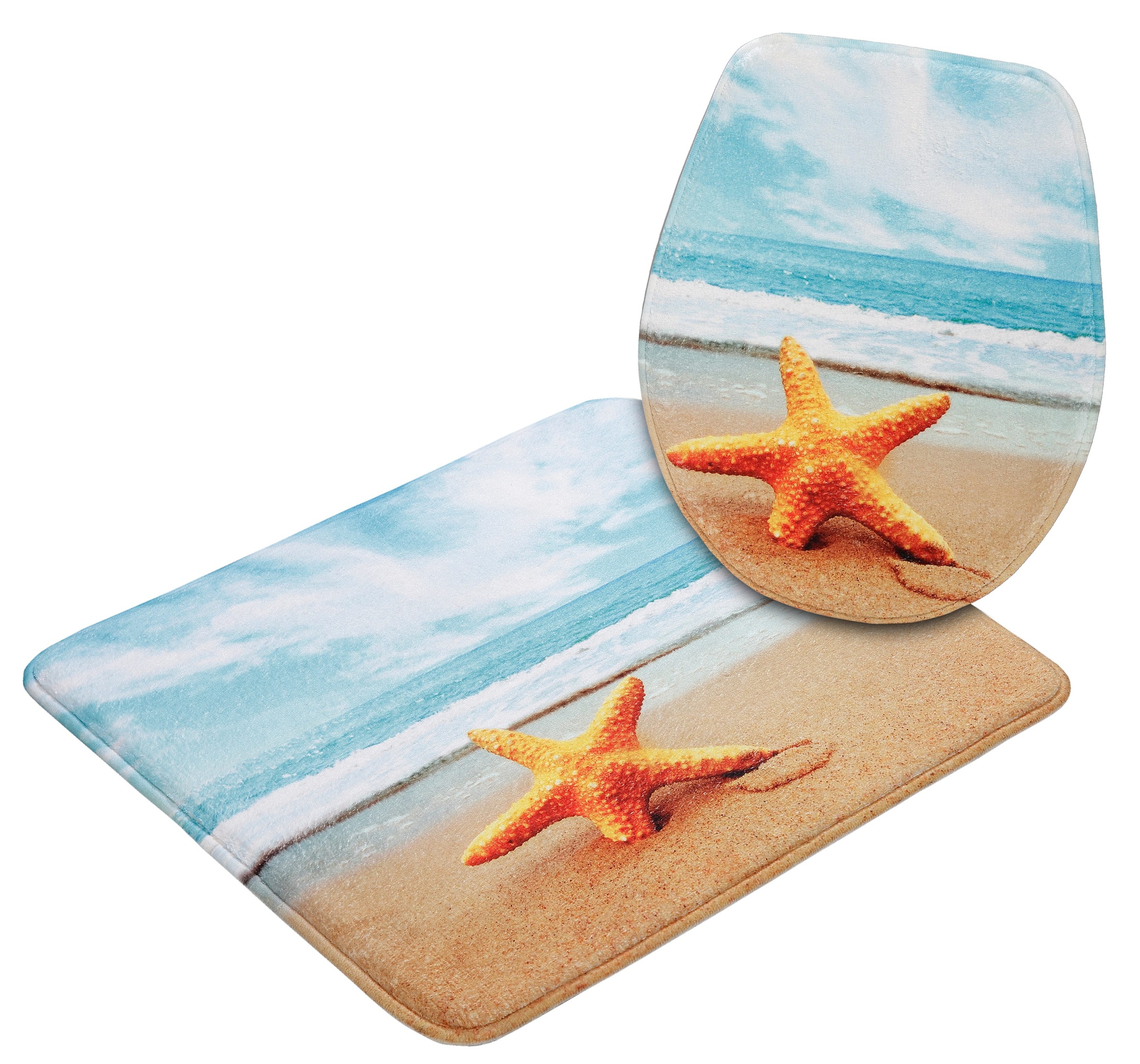 OTTO home Badematte "Seestern" Höhe 14 mm Memory Schaum  rutschhemmend besc günstig online kaufen