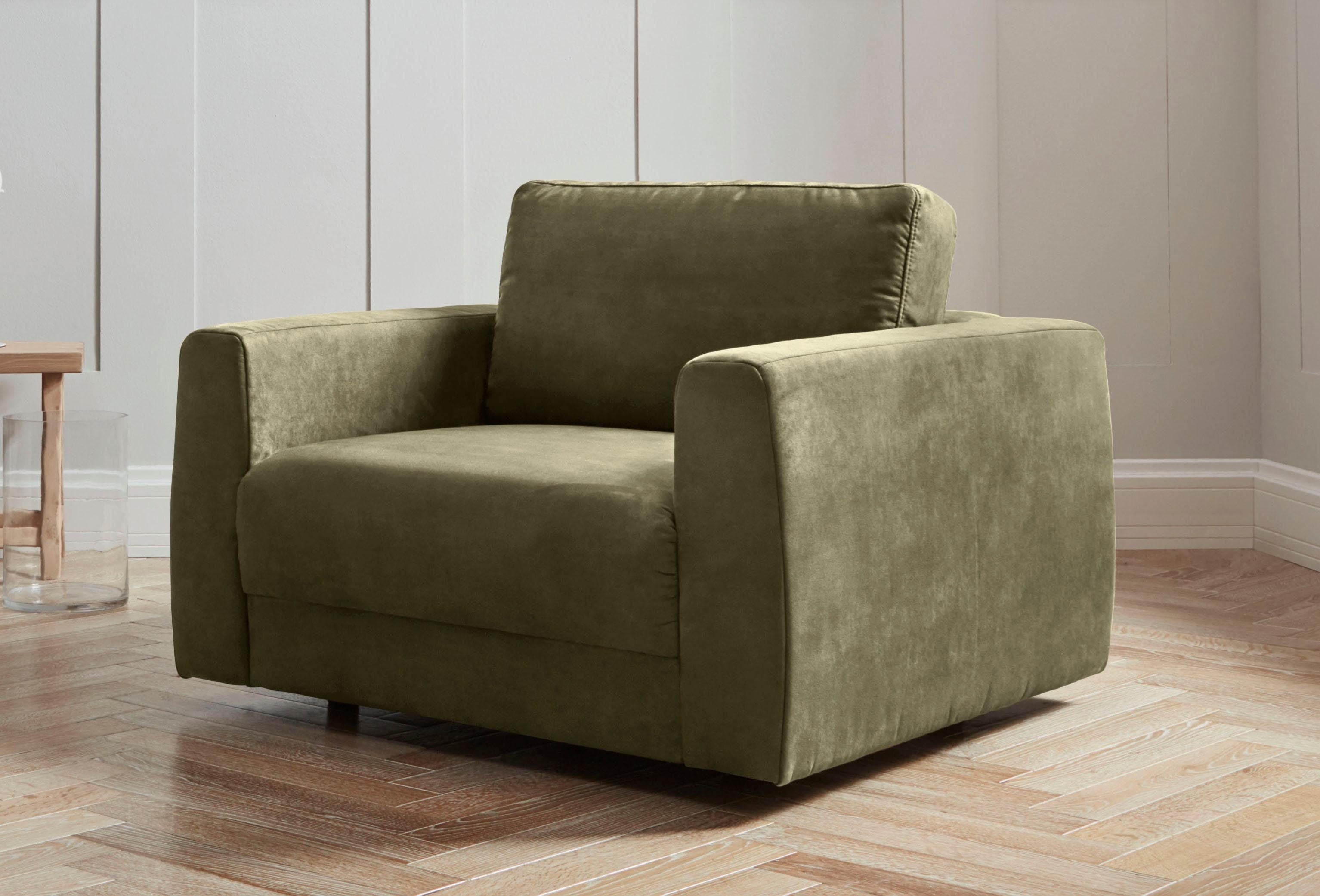 OTTO home Sessel "Hobro Loungesessel" in 3 Bezugsqualitäten in vielen Farben
