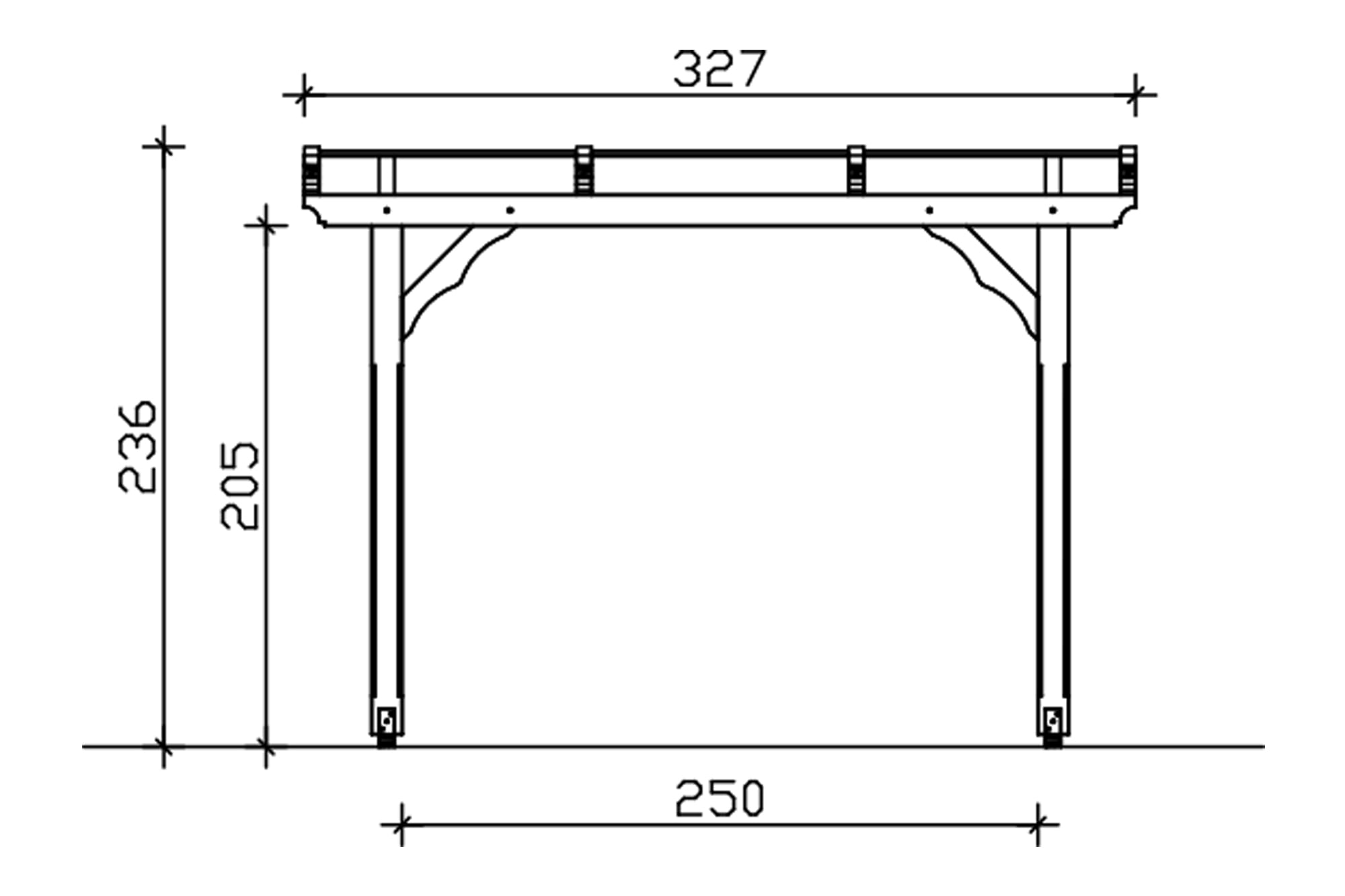 Skanholz Pavillon »Marseille«, 4-Eck, BxT: 327x350 cm