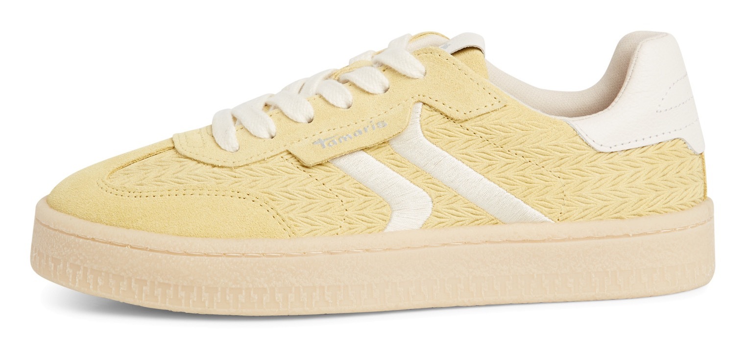 Tamaris Plateausneaker, Freizeitschuh, Halbschuh, Schnürschuh mit gepolstertem Schaftrand