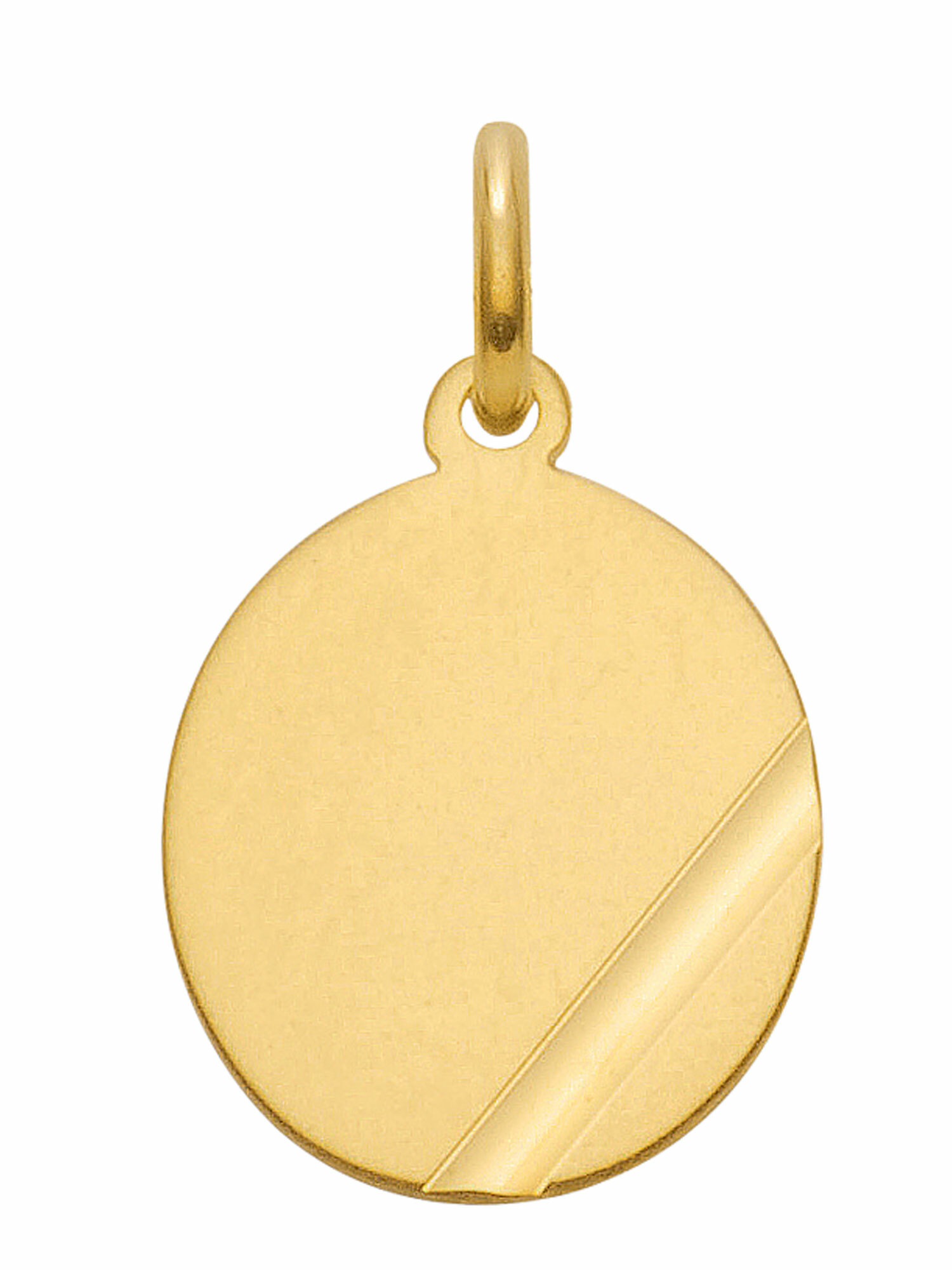 Adelia´s Kettenanhänger »333 Gold Gravurplatte Anhänger« Goldschmuck für Damen