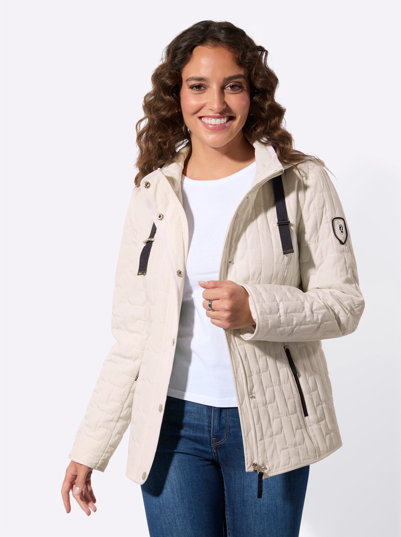 Casual Looks Steppjacke mit Kapuze günstig online kaufen