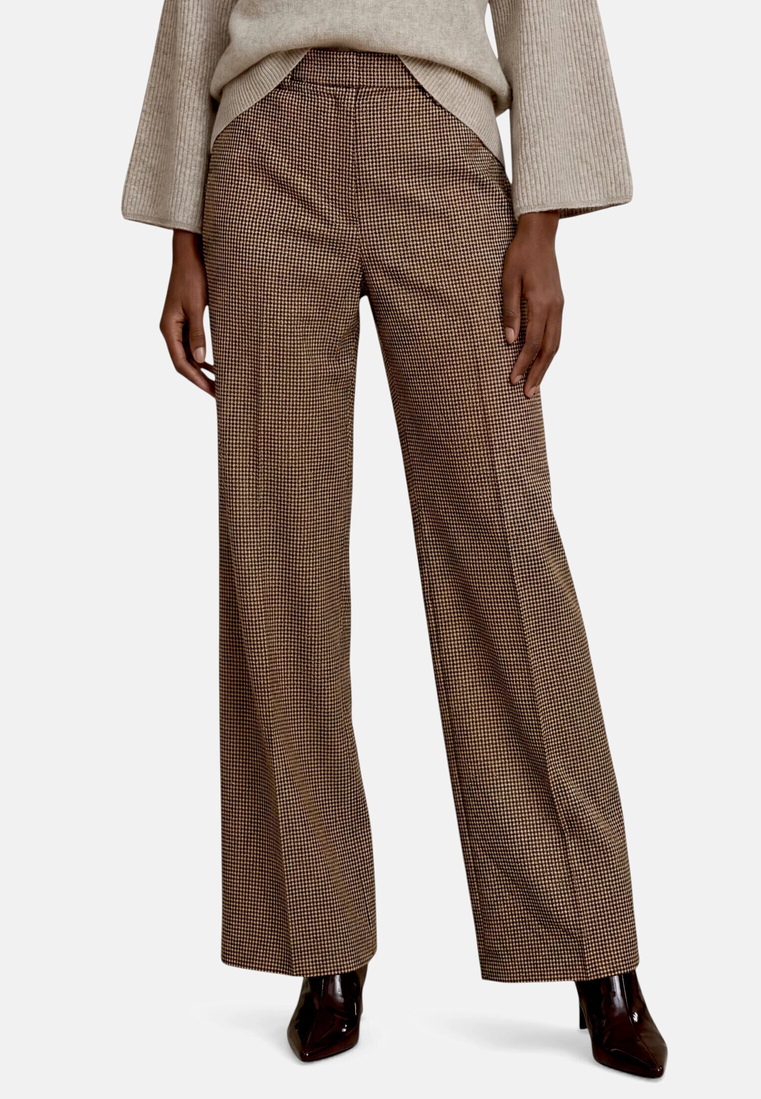 Zero Bundfaltenhose »Damen mit Biesen«  Material