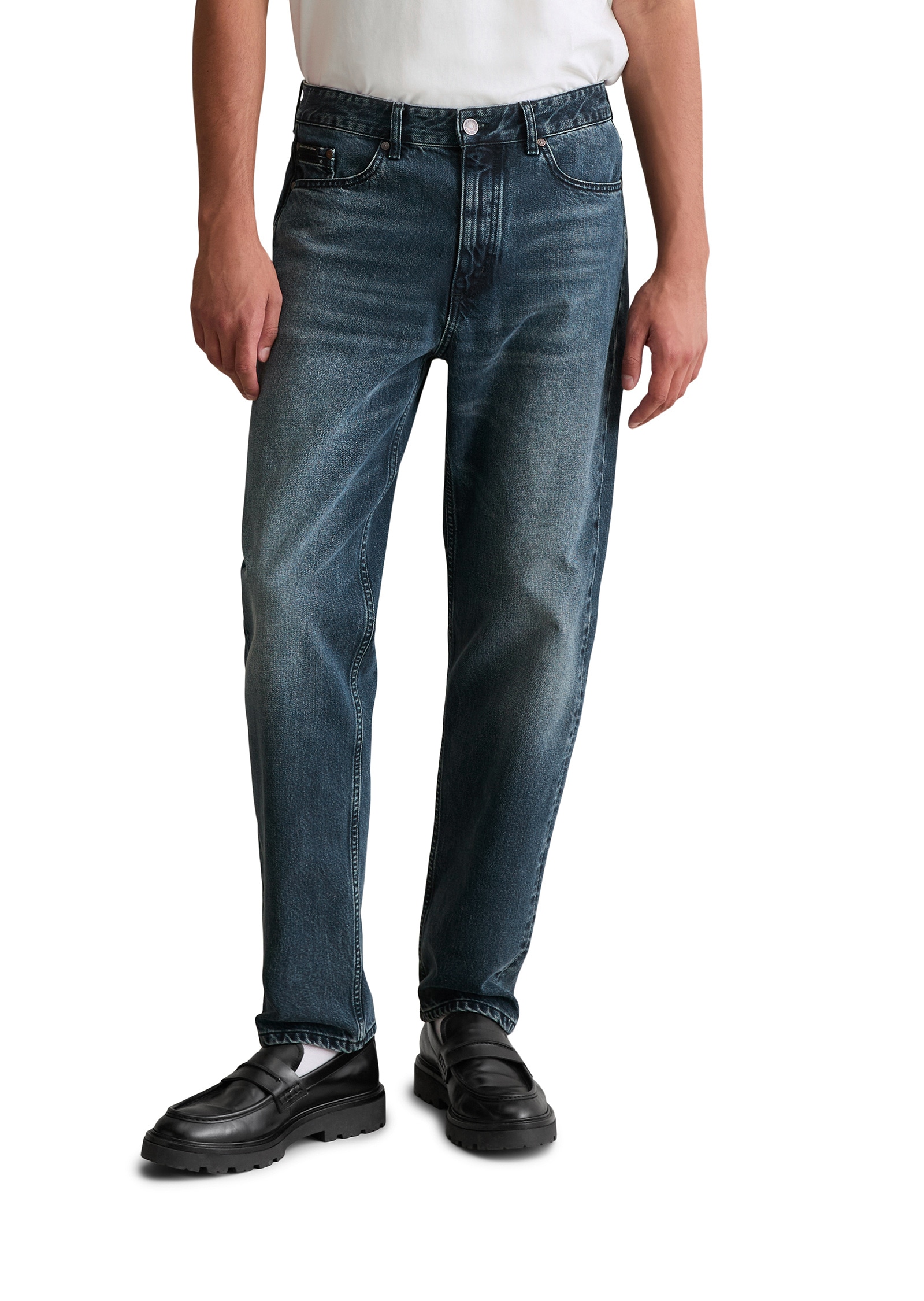 Marc OPolo DENIM Tapered-fit-Jeans "aus reiner Bio-Baumwolle" günstig online kaufen