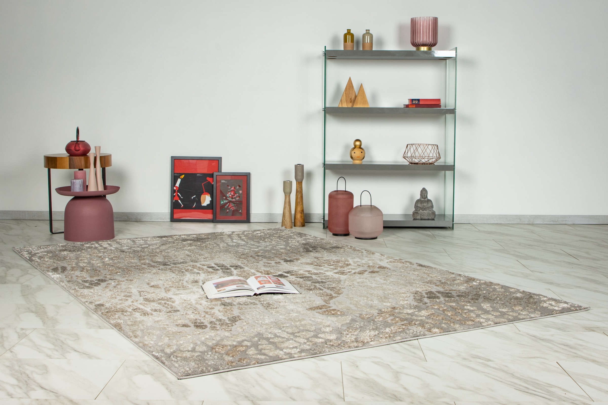 Kayoom Teppich »Catcher 225« rechteckig 11 mm Höhe Kurzflor, Wohnzimmer