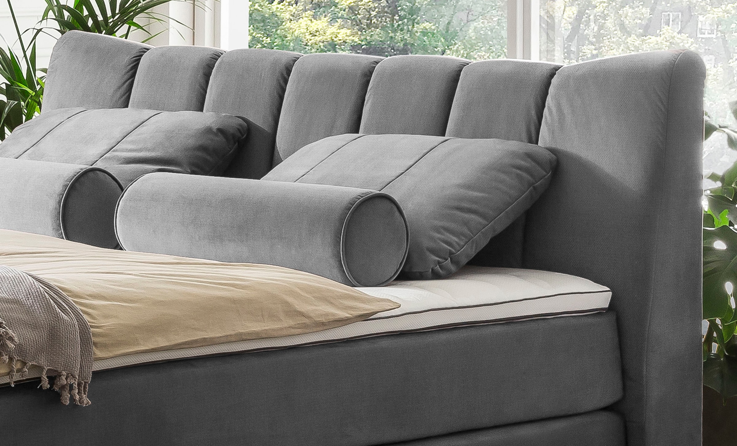 Home affaire Dekokissen "Océane" passend zum Bett Oceáne in Samtvelours und günstig online kaufen