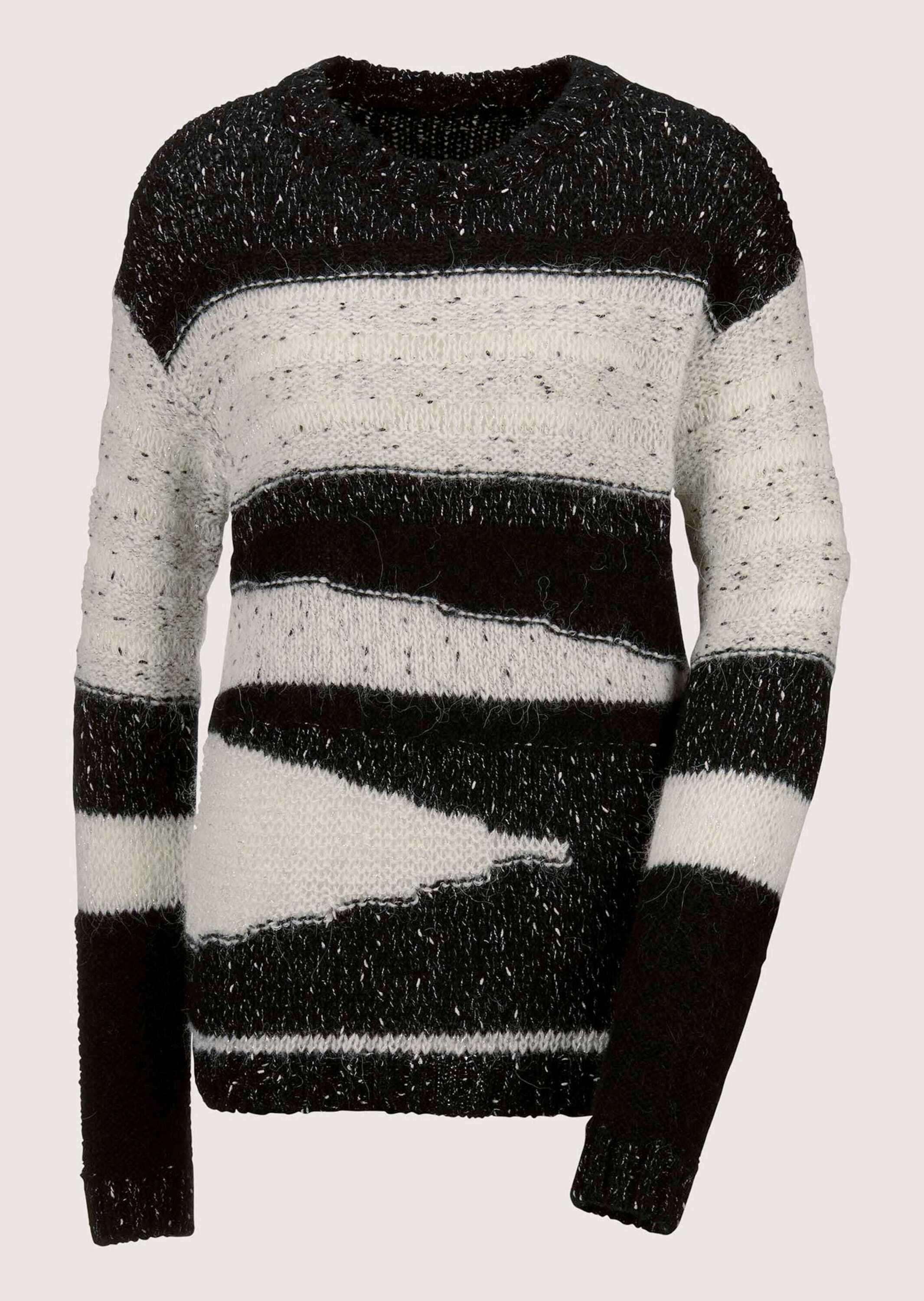 MADELEINE "Pullover Langarm Intarsien-Pullover im Garnmix"