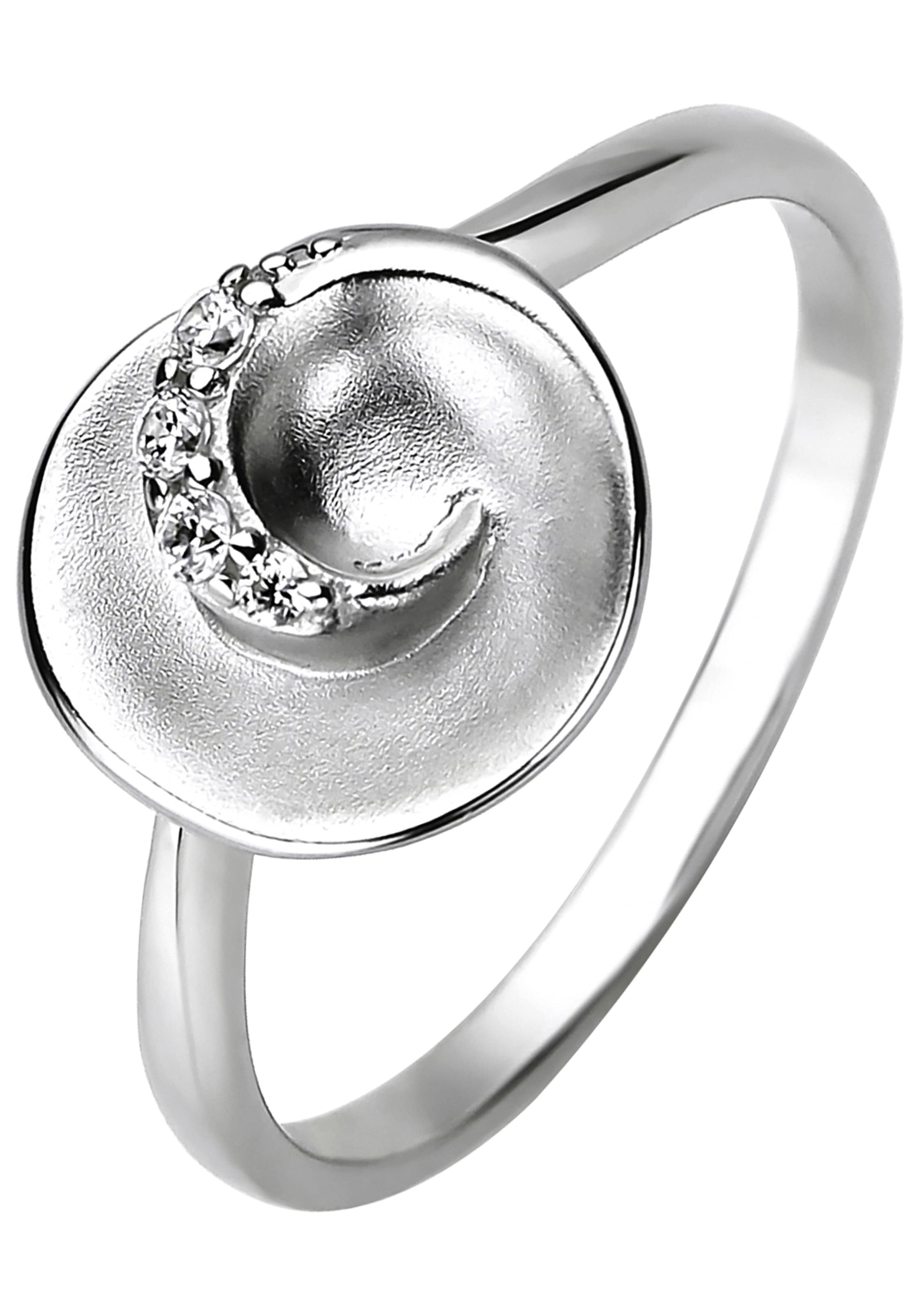JOBO Fingerring 925 Silber mit 4 Zirkonia