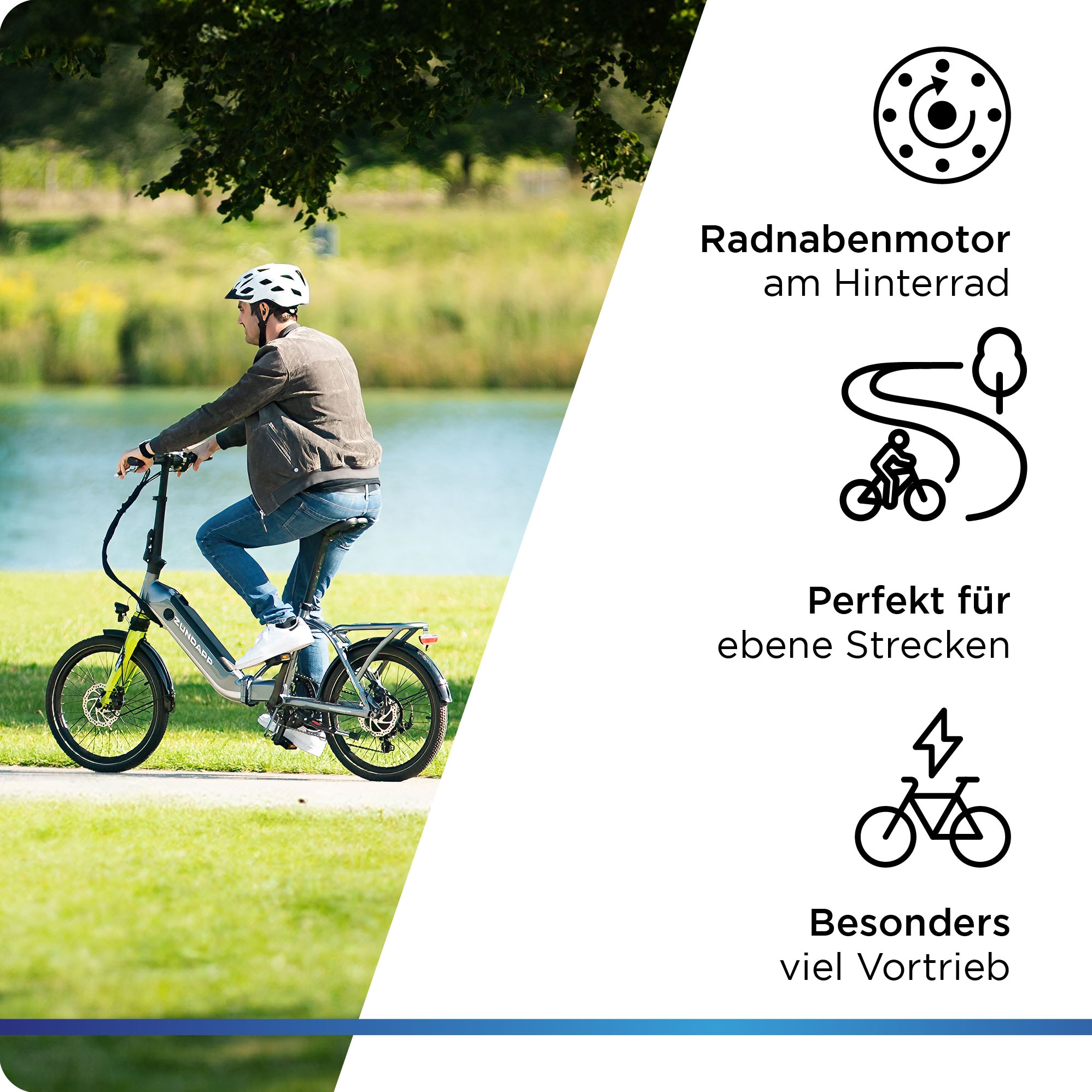 Zündapp E-Bike »ZT20R«, 6 Gang, Heckmotor 250 W, Pedelec, Elektrofahrrad für Damen u. Herren