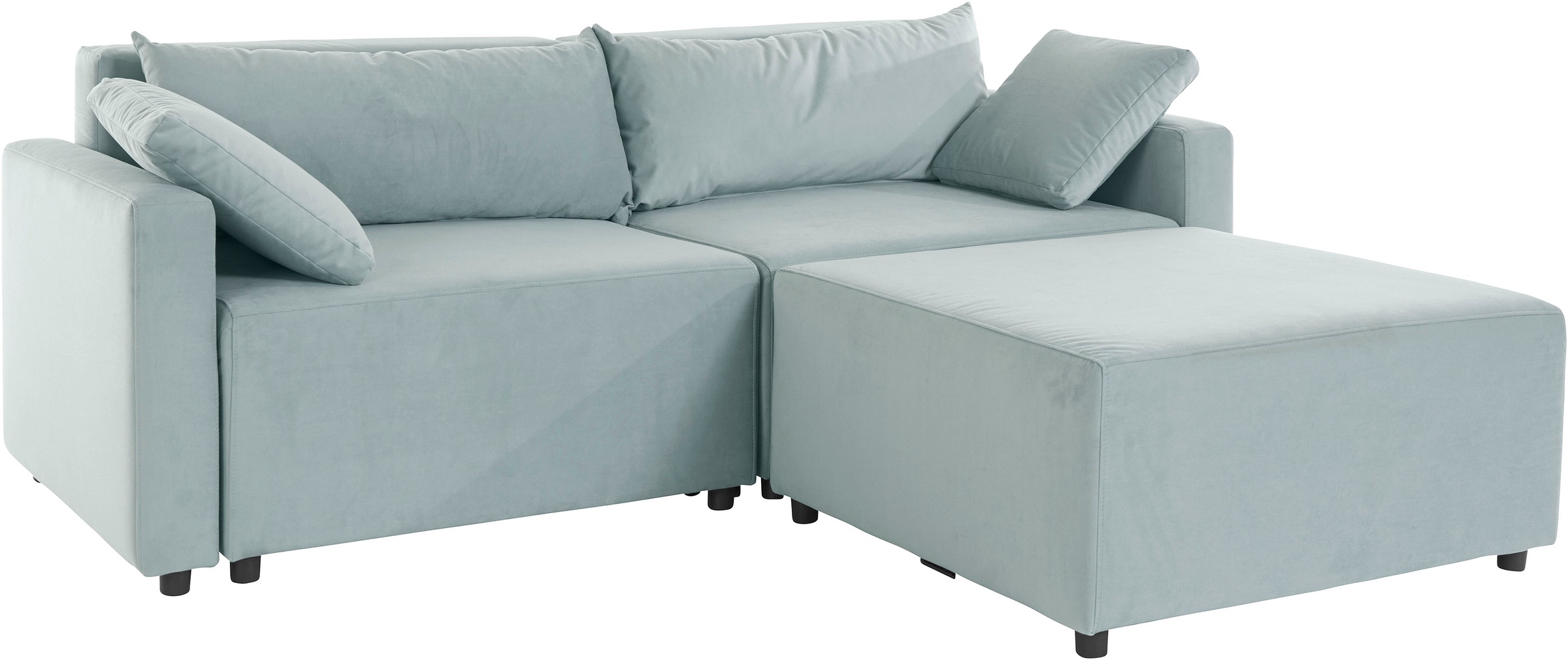 Home affaire Ecksofa "Marva 3tlg. L-Form" beide Armlehnelemente ausziehbar günstig online kaufen