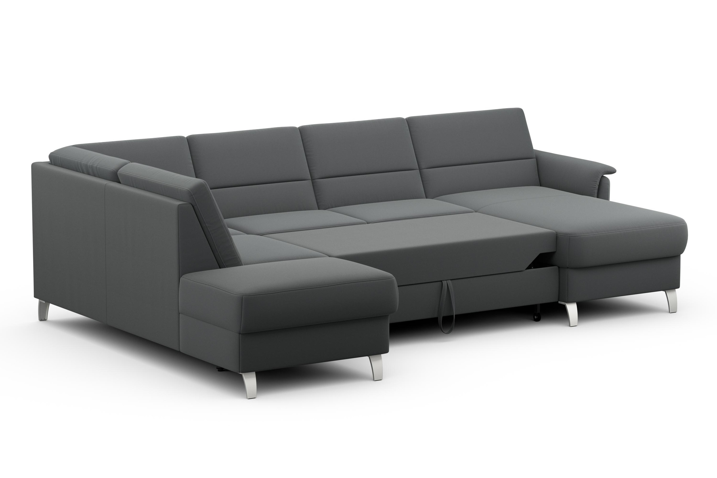sit&more Wohnlandschaft »Palmera U-Form«, Federkern, wahlweise mit Bettfunktion und mit/ohne Stauraum