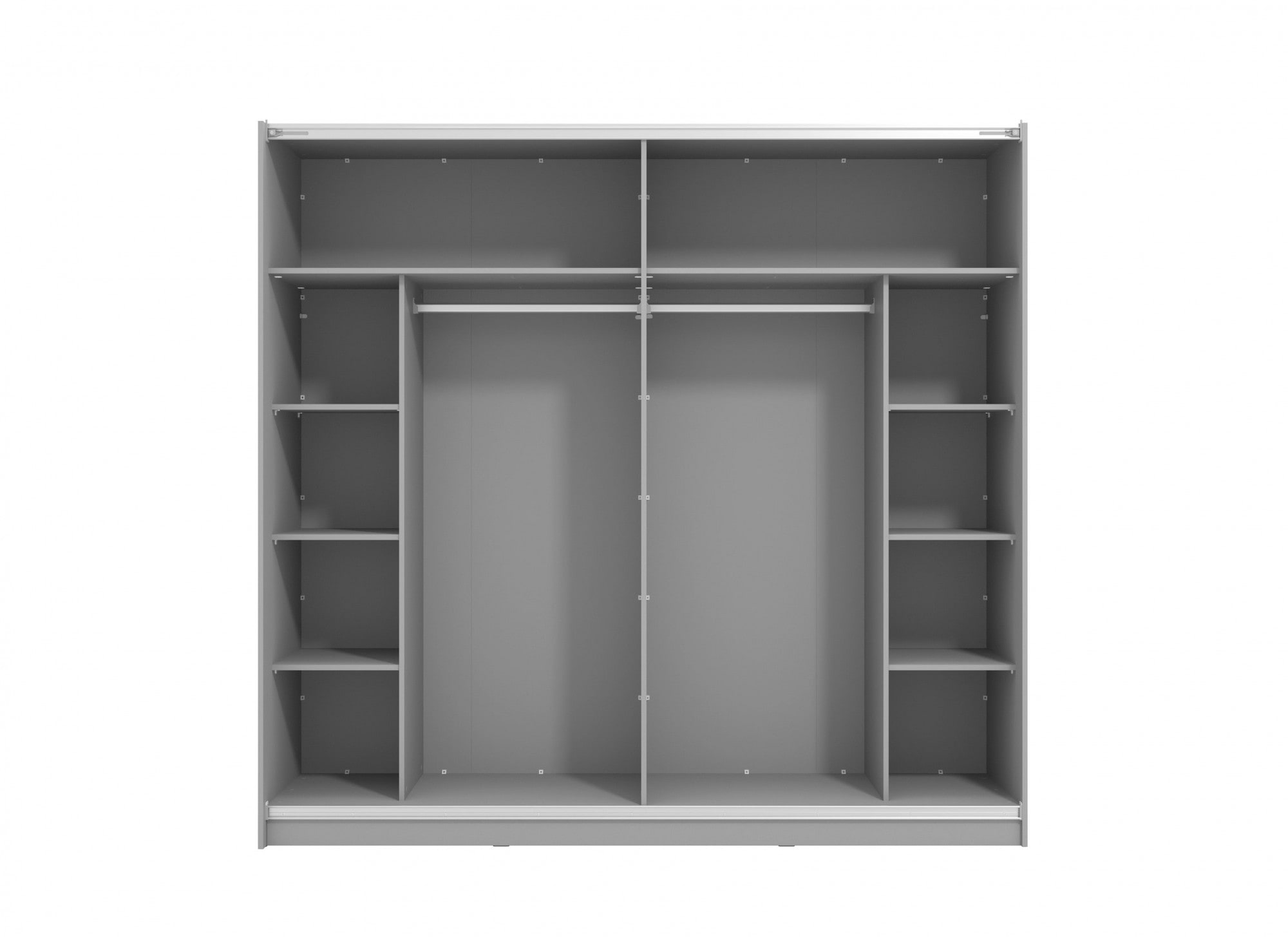 INOSIGN Schwebetürenschrank »Sierra klassischer Kleiderschrank Wäscheschrank 179 oder 217cm breit«, mit kompletter Inneneinteilung, FSC®-zertifizierter Holzwerkstoff