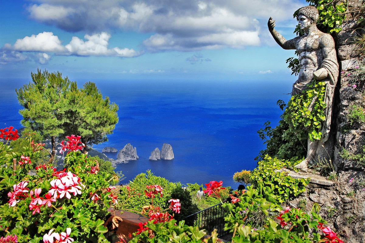 Papermoon Fototapete "Capri Island View" günstig online kaufen