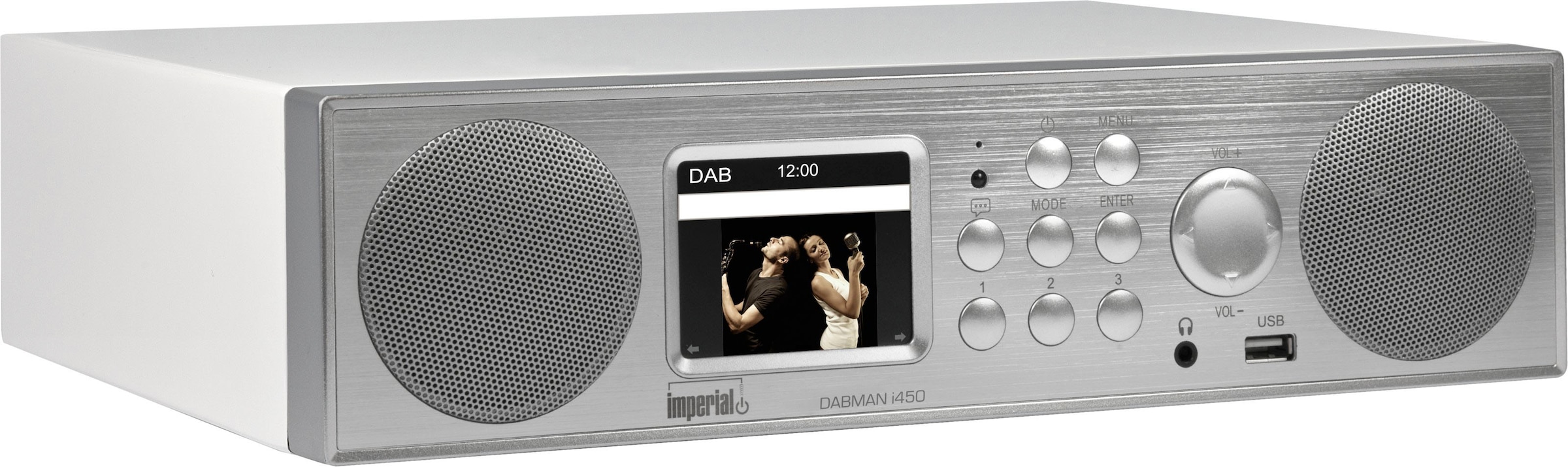 Küchen-Radio »DABMAN i450«, (WLAN-LAN (Ethernet)-Bluetooth Digitalradio...