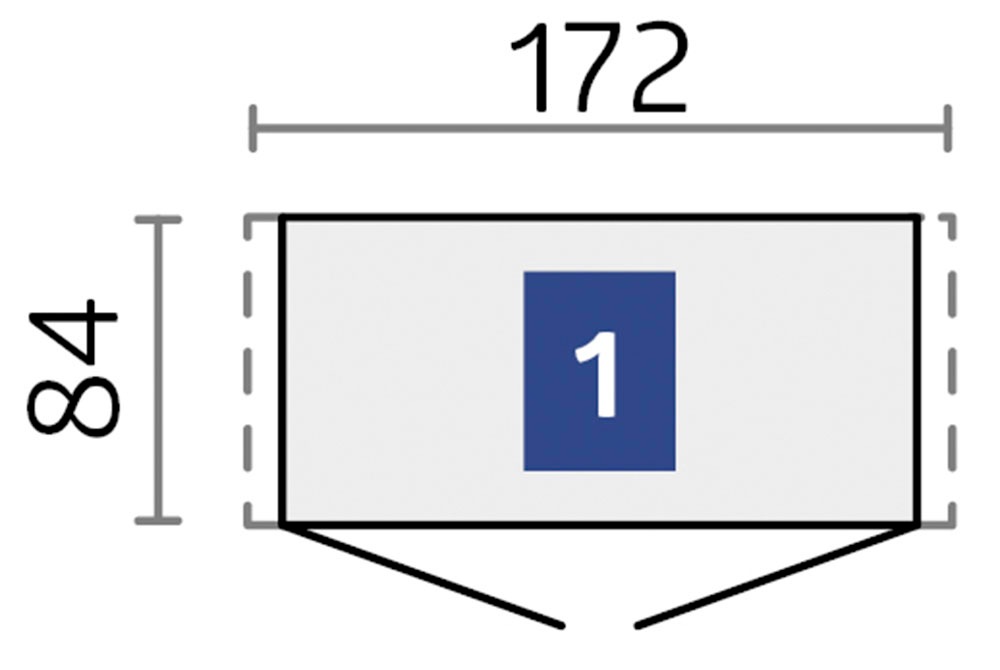 Biohort Gerätehaus »Europa Gr. 1, verschiedene Farben« Qualitäts-Geräteschuppen aus Metall