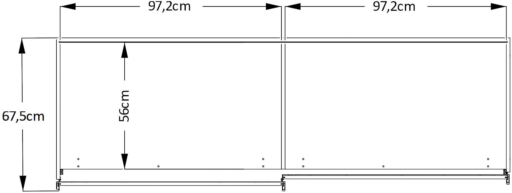 STAUD Schwebetürenschrank »Sinfonie Plus, edles Design in hochwertiger Qualität, Made in Germany«, Mit vier verschiedenen Ausstattungsvarianten
