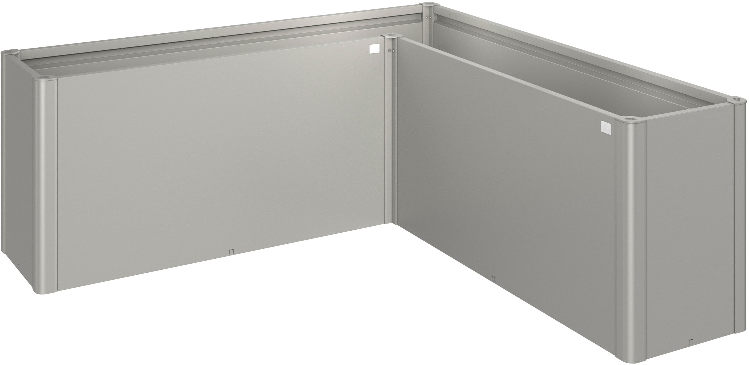 Biohort Hochbeet "BELVEDERE L-Form maxi 2 m, verschiedene Farben" 201x201x77 cm, extrem langlebig, aus Metall